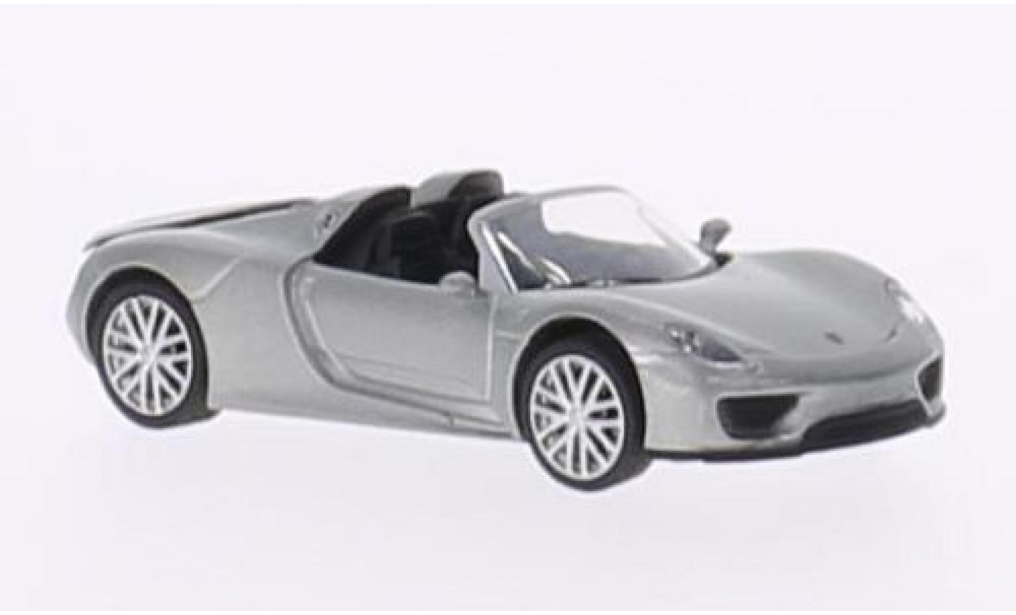 Porsche 918 1/87 Schuco Spyder metallico grigio modellino in miniatura