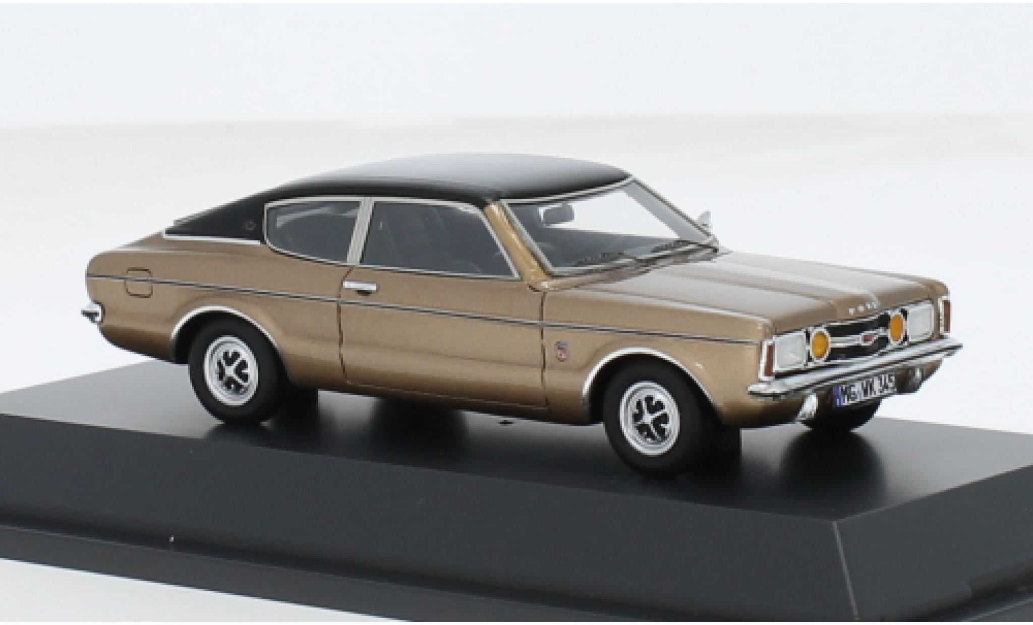 Ford Taunus 1/43 Schuco ProR (TC I) Coupe metallise braun/schwarz 1974 1:43 modellino in miniatura