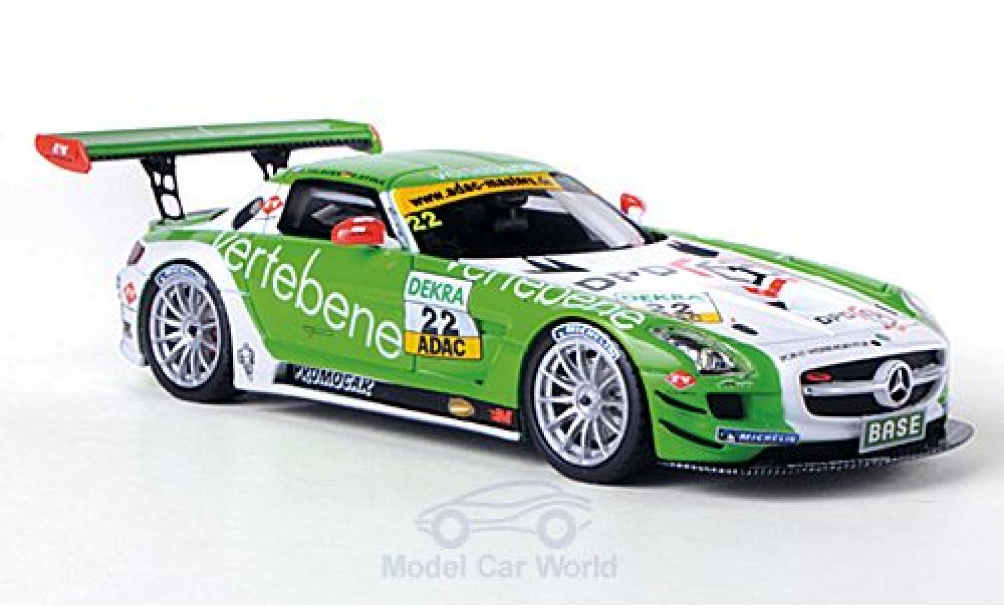 Mercedes SLS 1/43 Schuco AMG GT3 No.22 MS Racing Vertebene ADAC GT Masters 2011 /F.Stoll modellino in miniatura