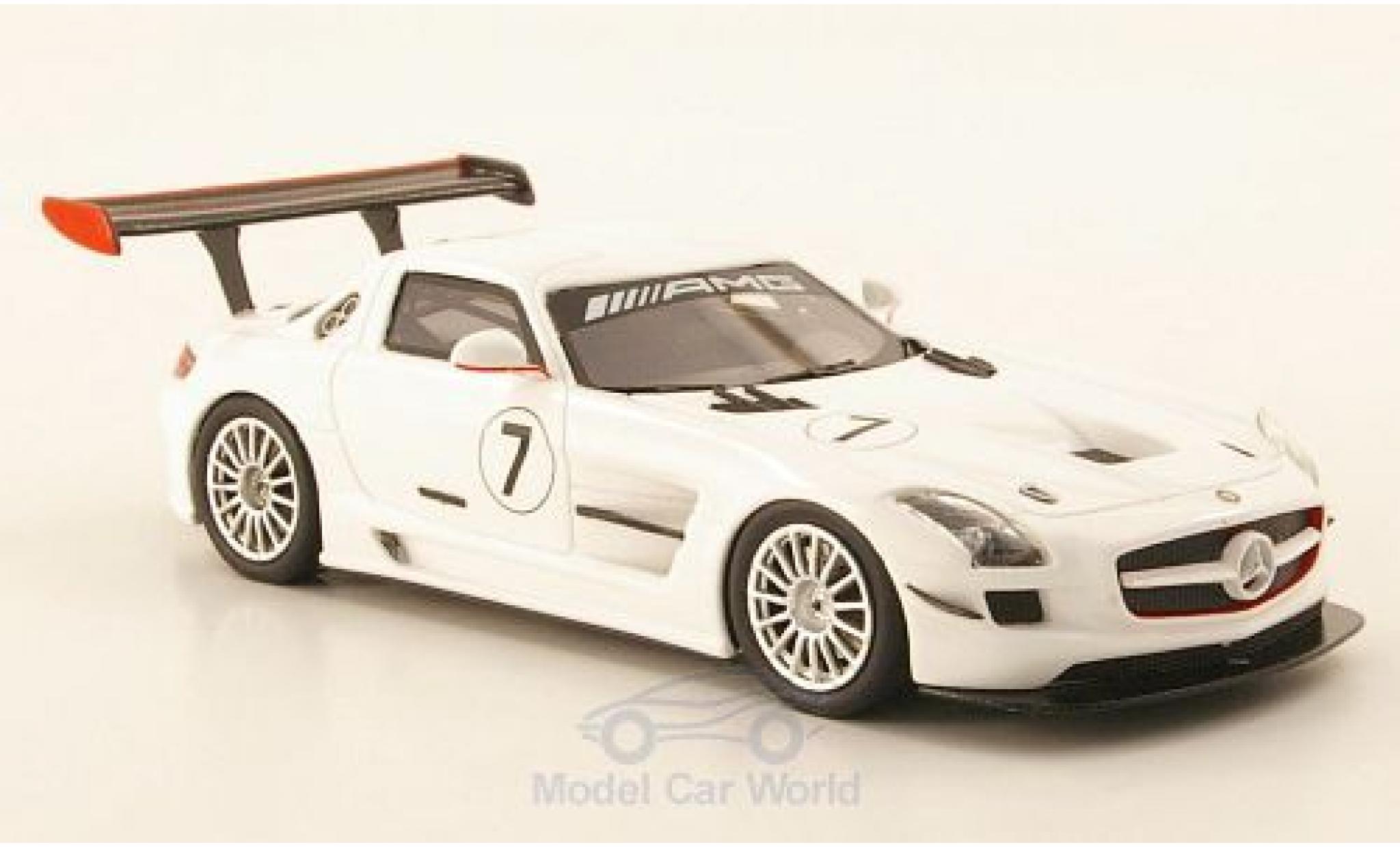 Mercedes SLS 1/43 Schuco AMG GT3 No.7 2010 modellino in miniatura