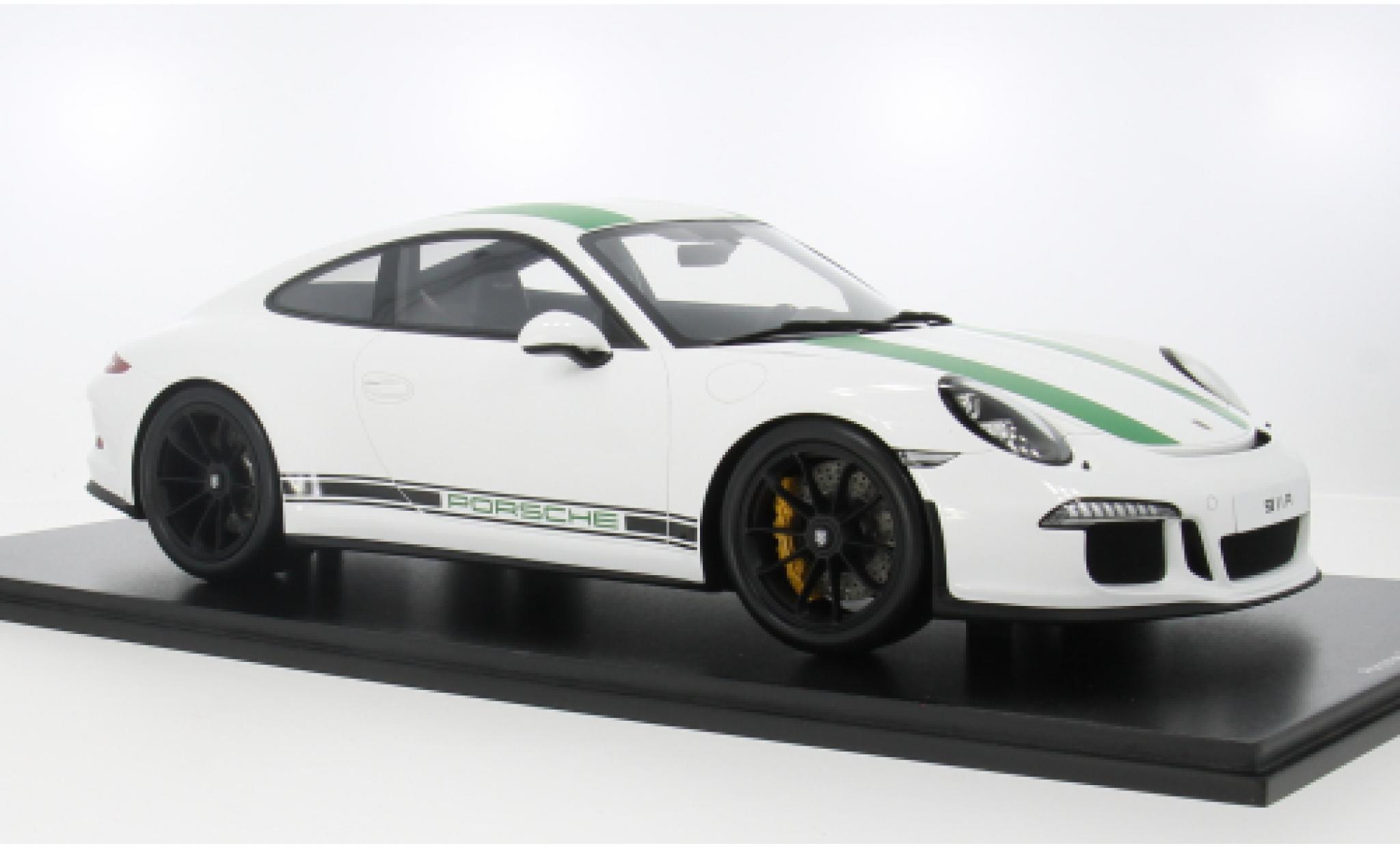 Porsche 991 R Schuco ProR 911  weiss/grün 2016 1:12 modellino in miniatura