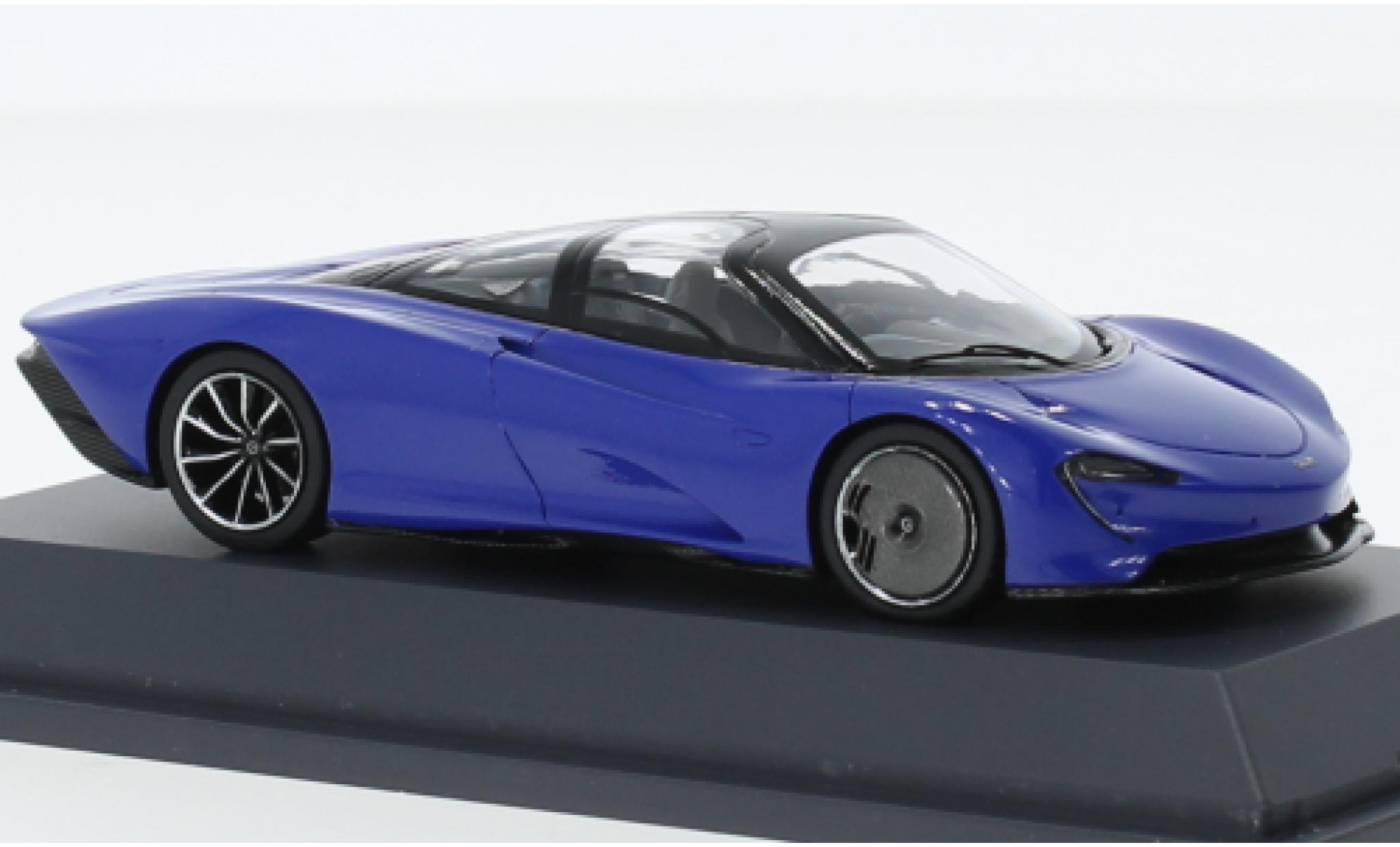 McLaren Speedtail 1/43 Schuco ProR SpeedTail blu 2020 modellino in miniatura