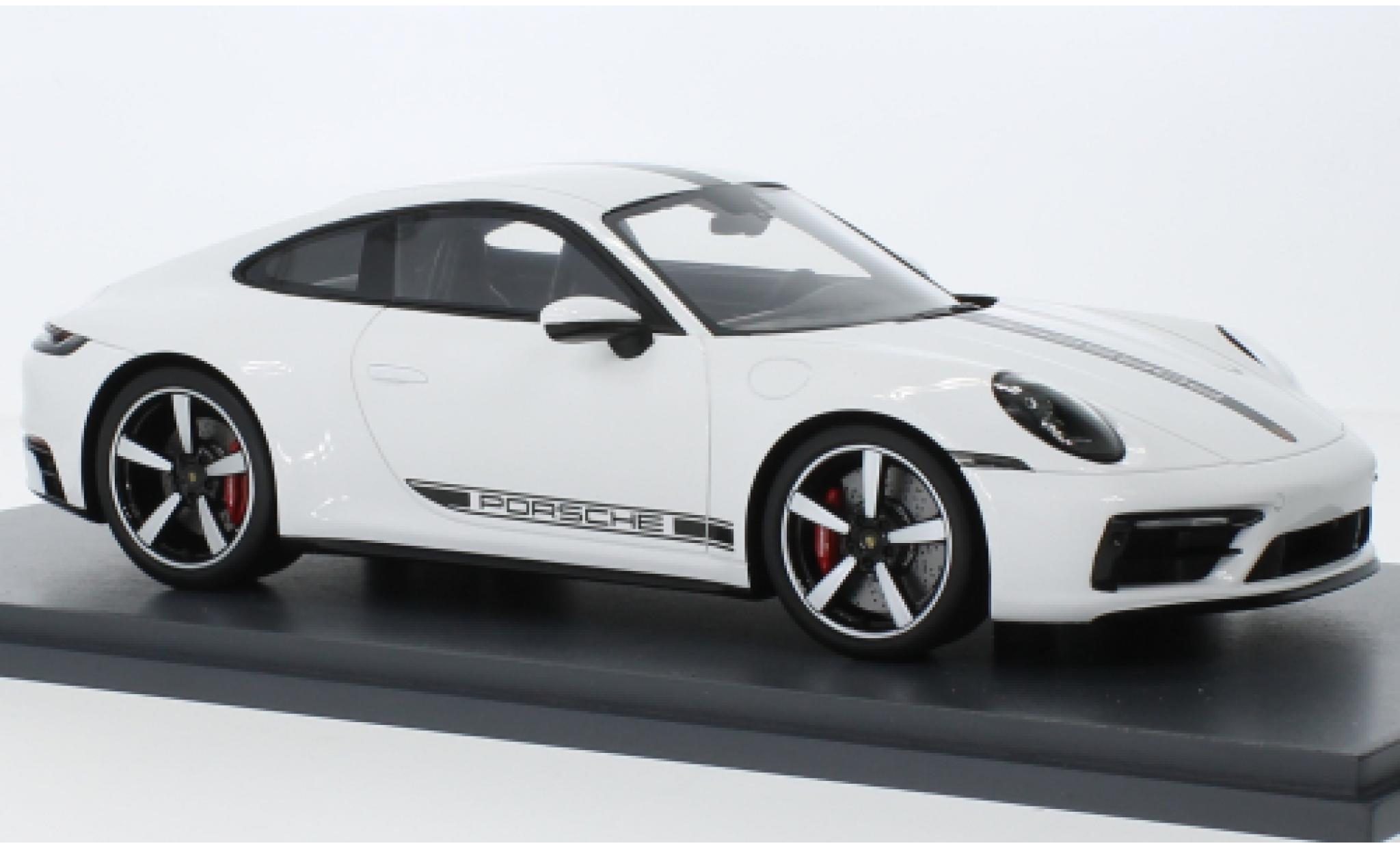 Porsche 992 4S 1/18 Schuco ProR 911  Carrera bianco 2019 modellino in miniatura