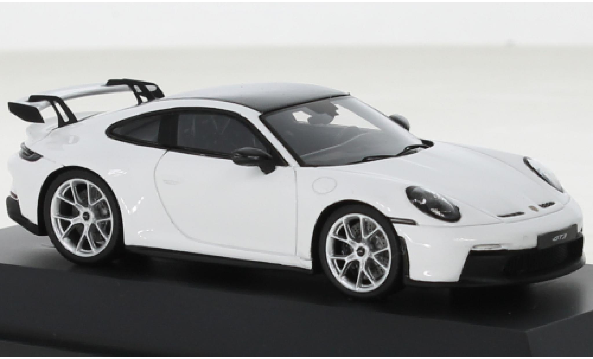 Porsche 992 GT3 1/43 Schuco 911  bianco modellino in miniatura