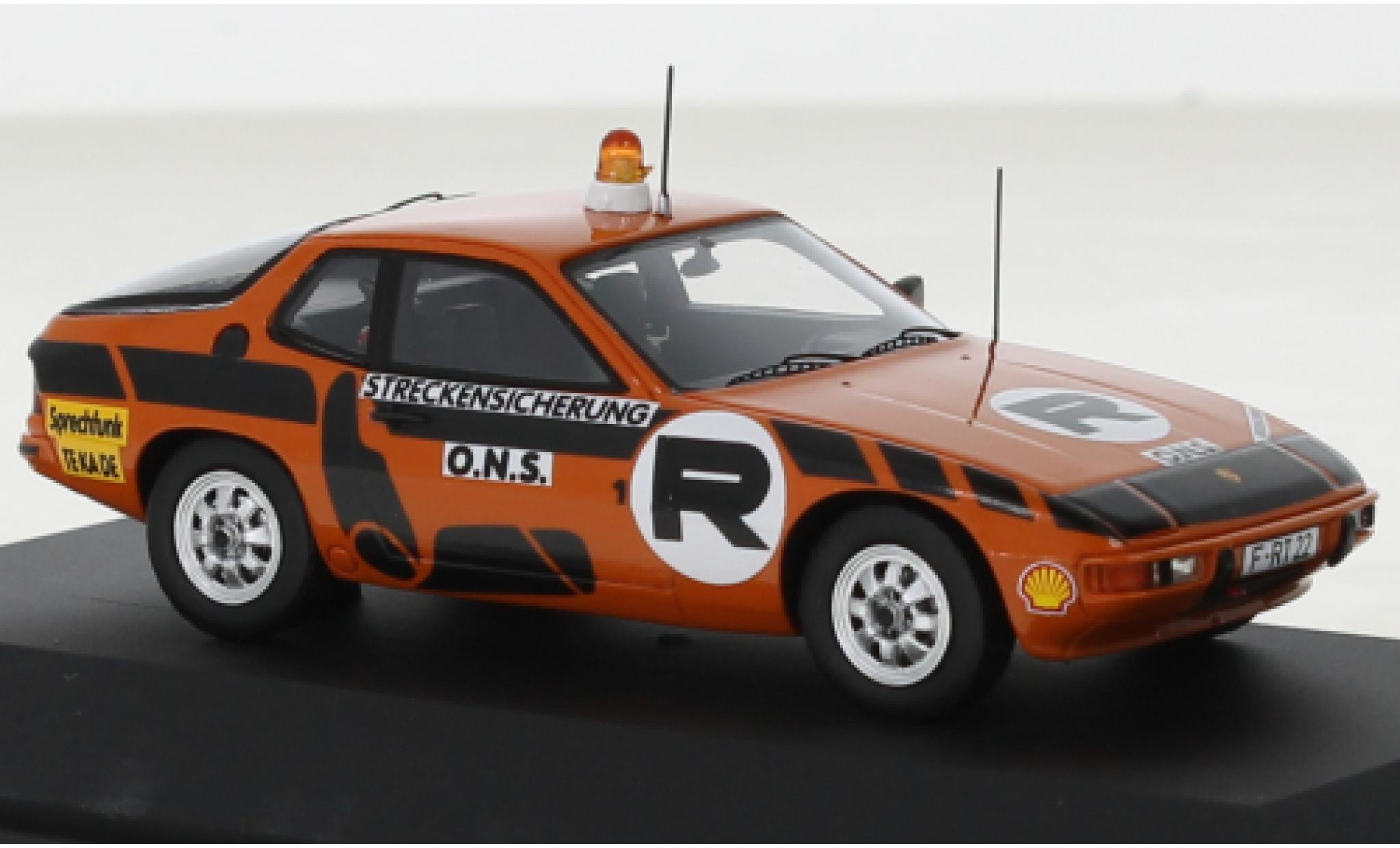 Porsche 924 1/43 Schuco ONS-Streckensicherung modellino in miniatura