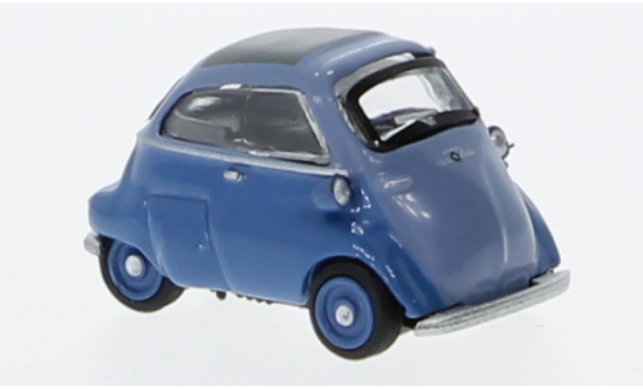 Bmw Isetta 1/87 Schuco blu/grigio modellino in miniatura