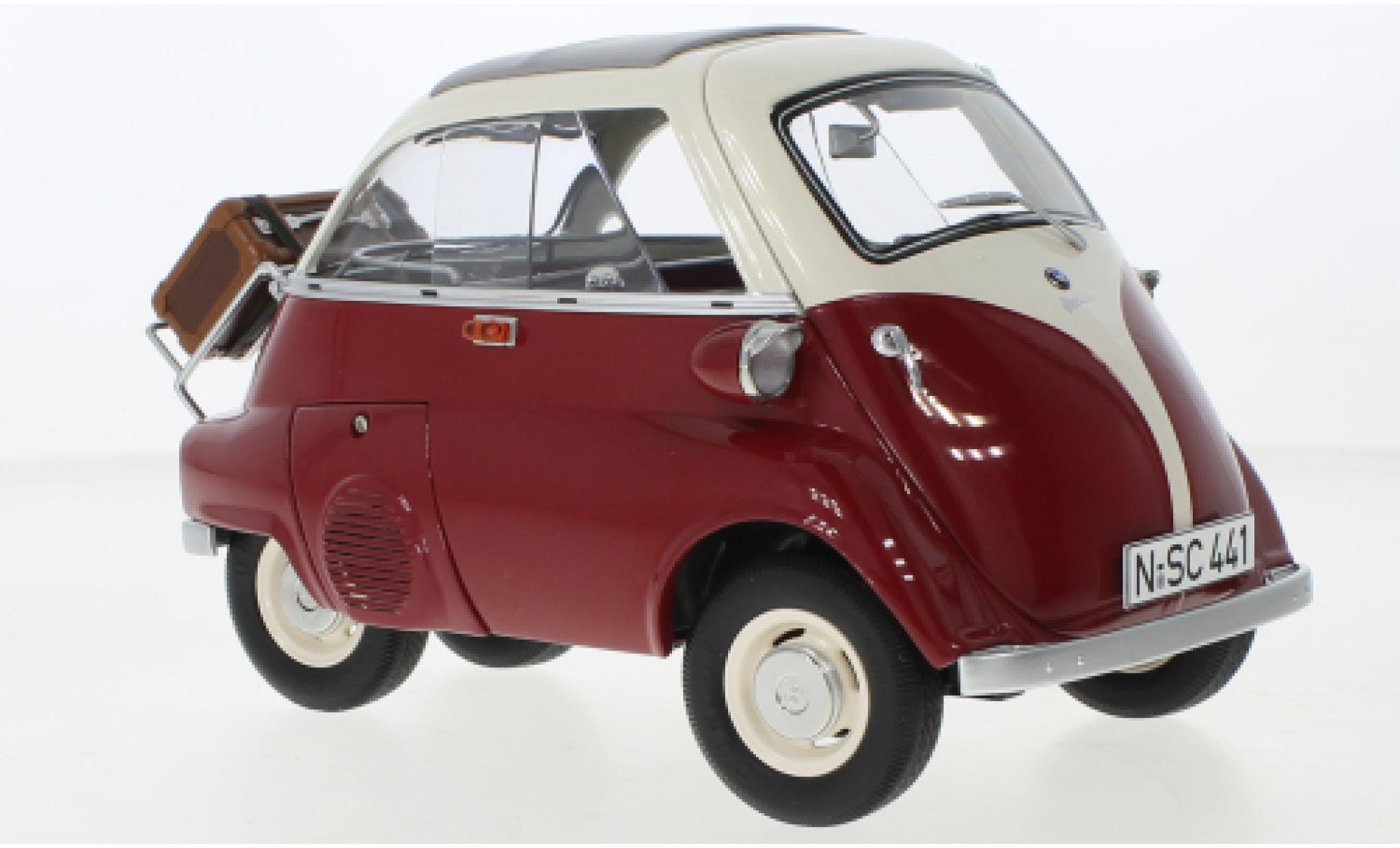 Bmw Isetta 1/12 Schuco Export rosso/bianco 1957 modellino in miniatura