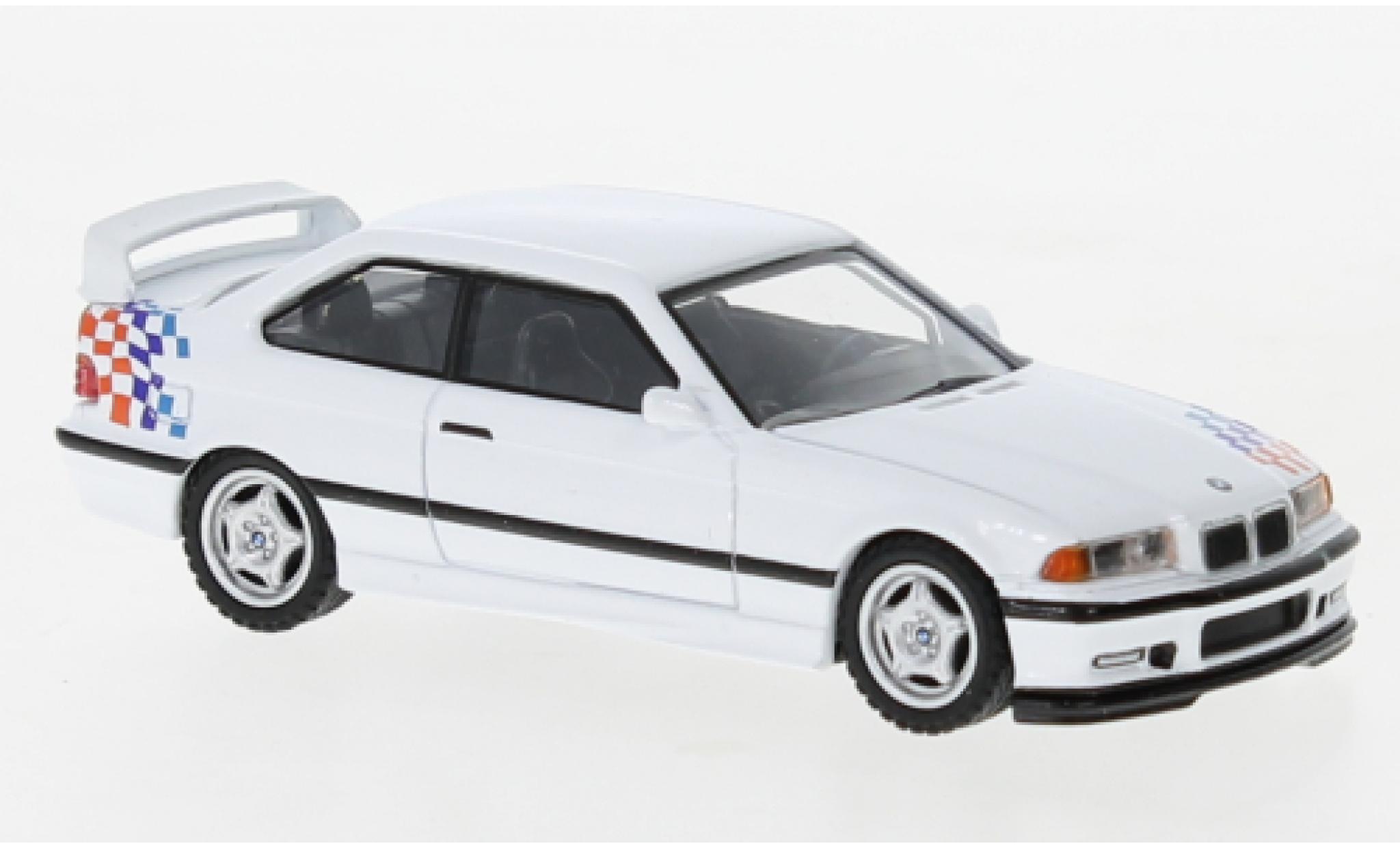 Bmw M3 1/64 Schuco (E36) Lightweight bianco/Décorer 1992 modellino in miniatura