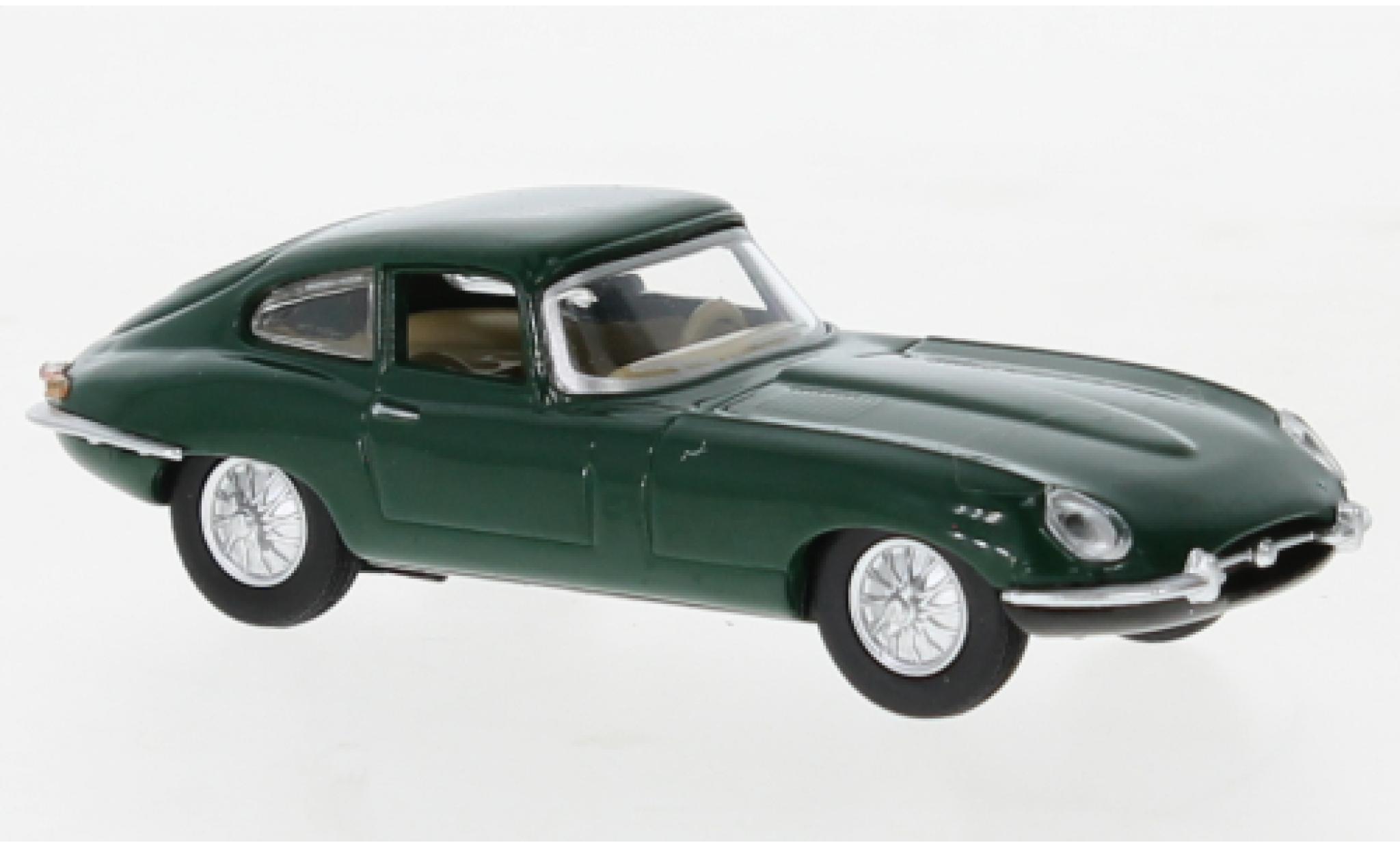 Jaguar E-Type 1/64 Schuco vert foncé modellino in miniatura
