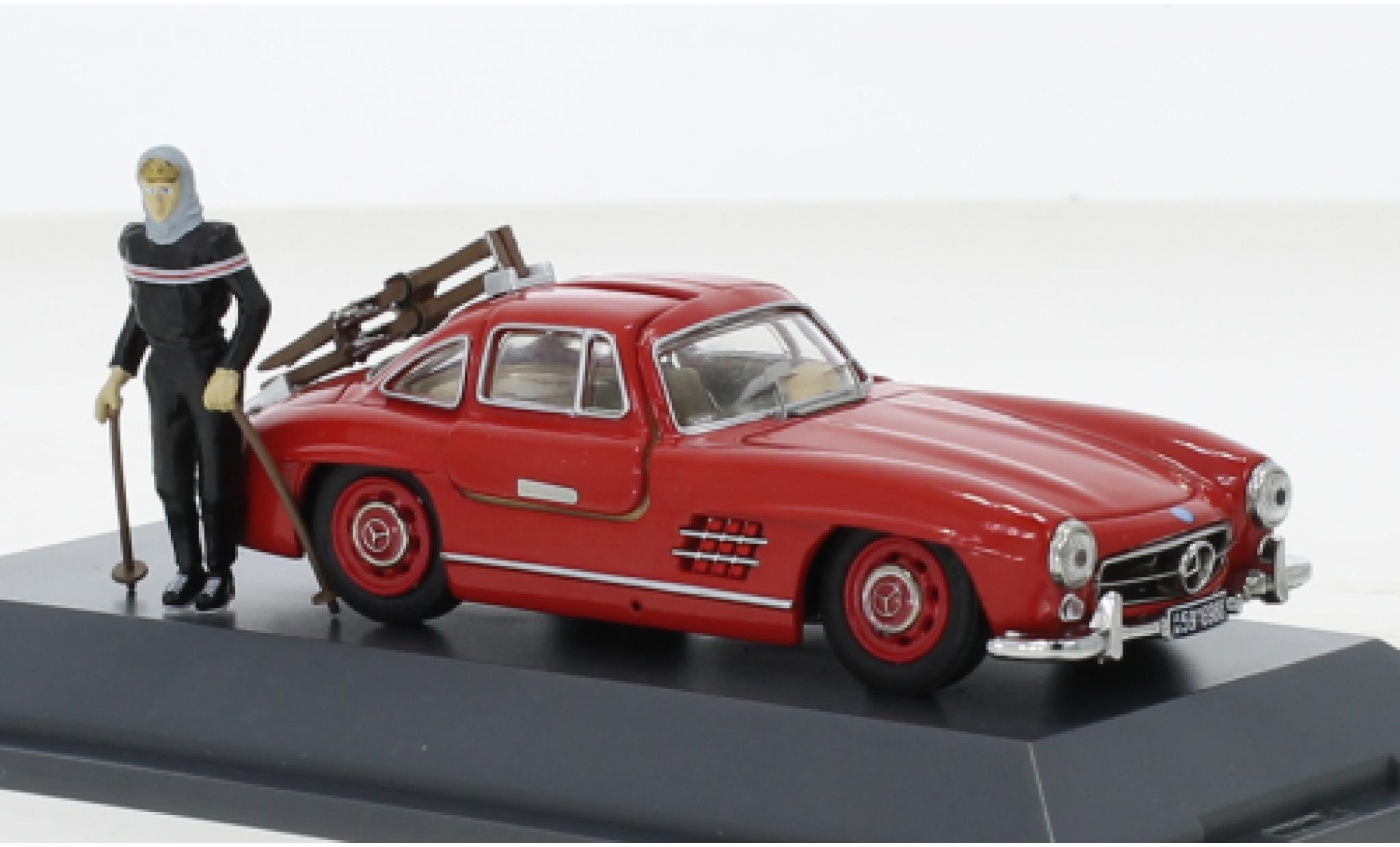 Mercedes 300 1/43 Schuco SL rosso Davos 1957 modellino in miniatura