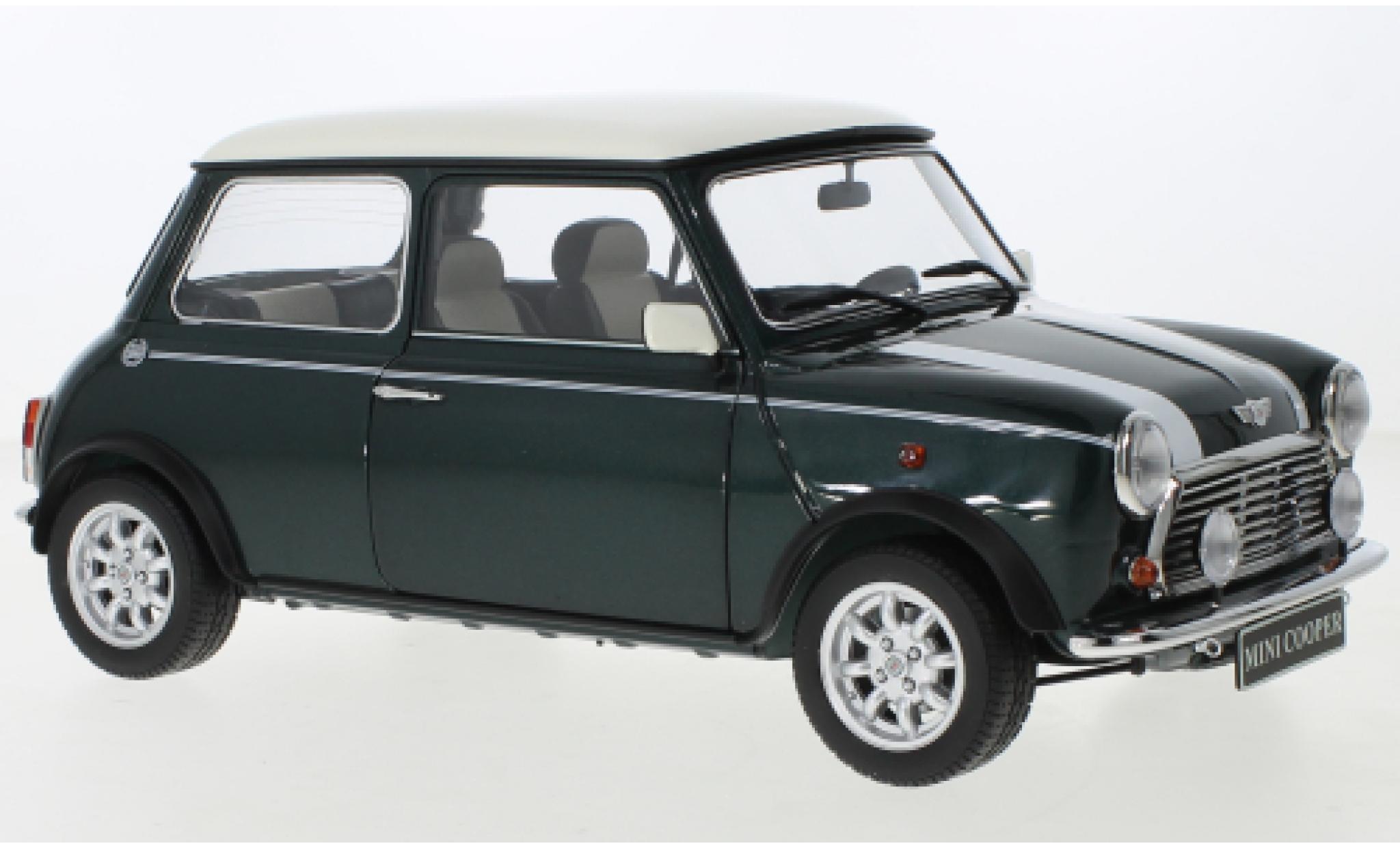 Mini Cooper 1/12 Schuco metallise verde foncé/beige clair modellino in miniatura