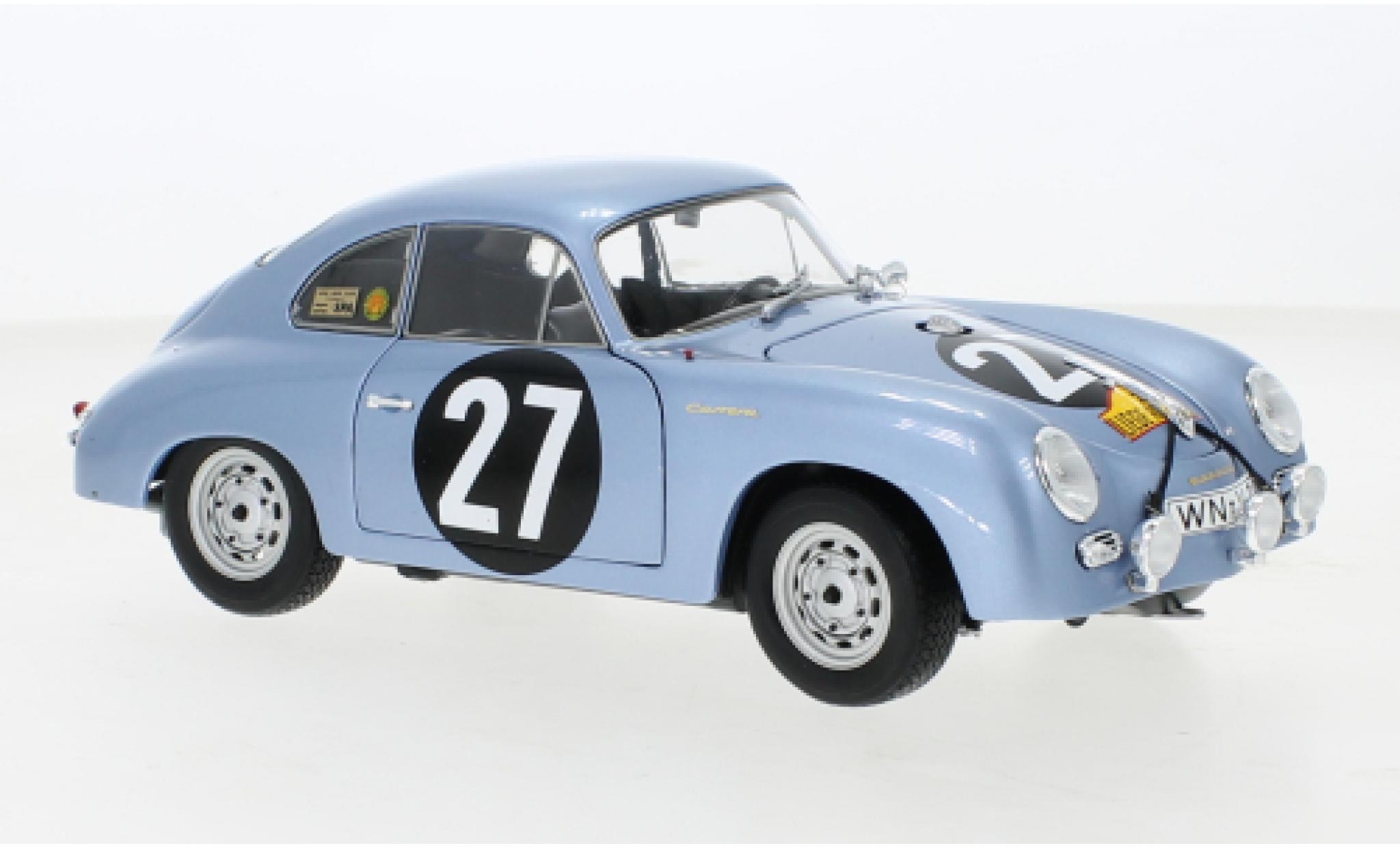 Porsche 356 1/18 Schuco A Carrera No.27 Rally Lüttich-Rom-Lüttich 1959 modellino in miniatura
