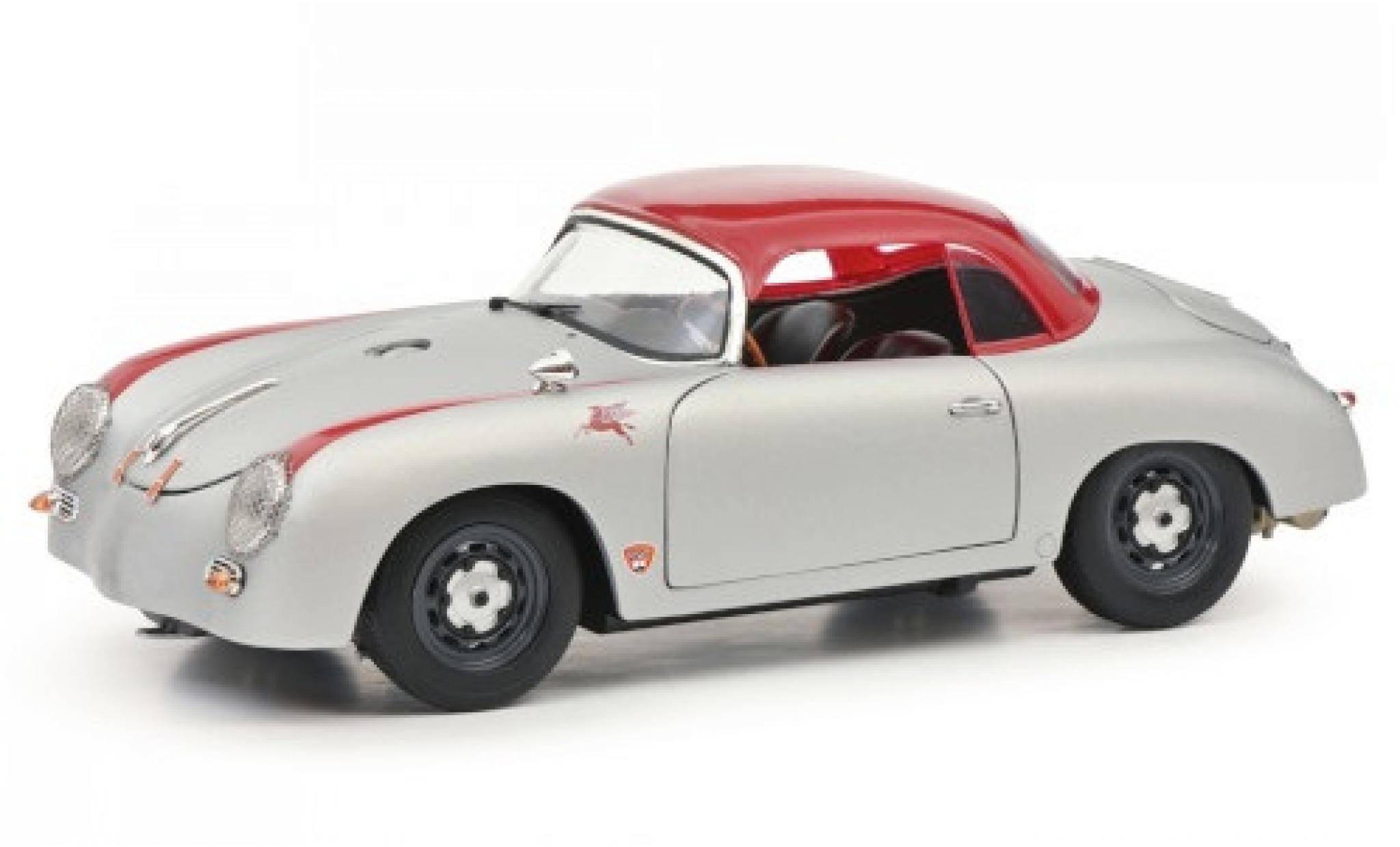 Porsche 356 1/18 Schuco Speedster Hardtop grigio/rosso Outlaw modellino in miniatura
