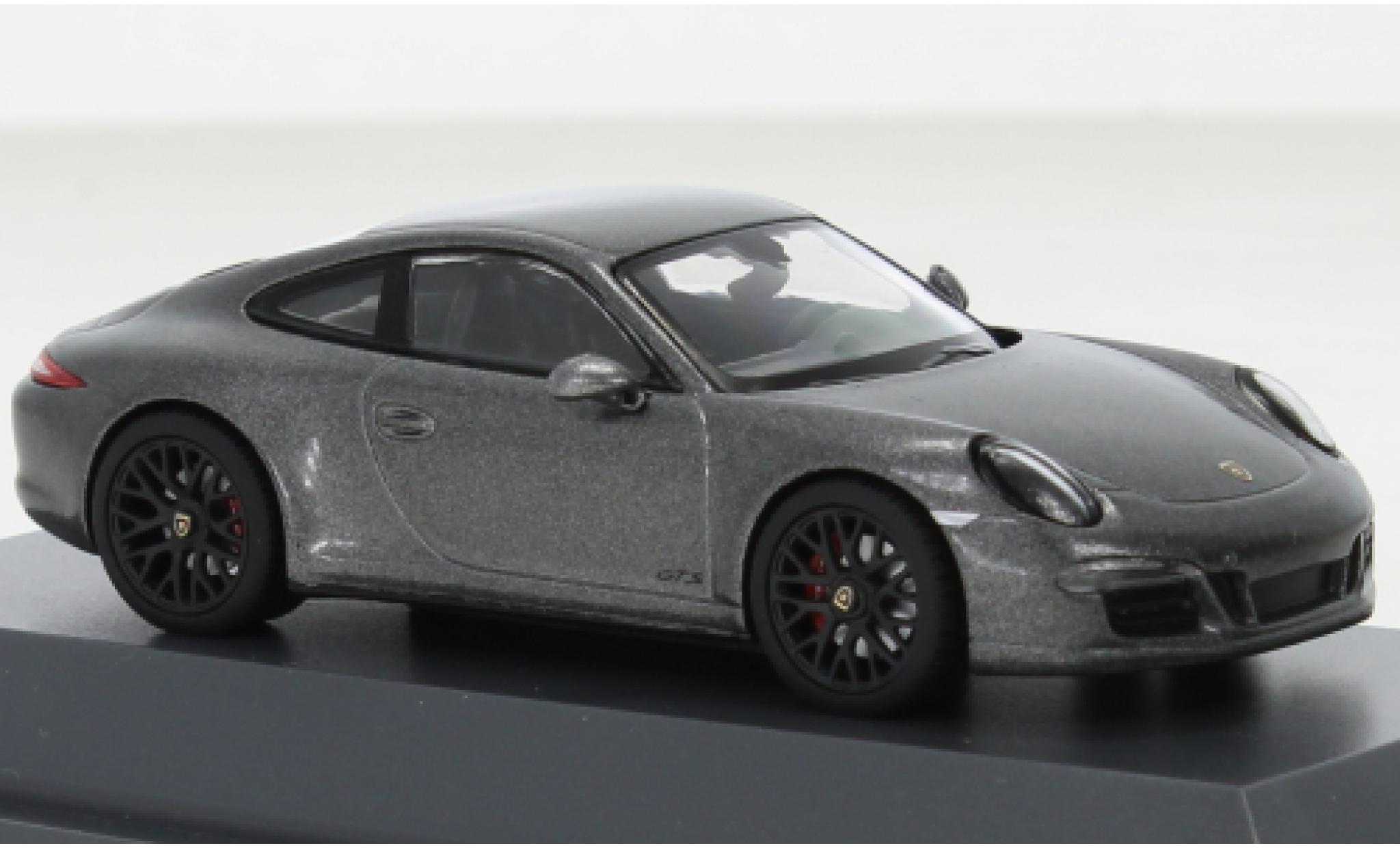 Porsche 991 GTS 1/43 Schuco 911 (.1) Carrera metallise grigio 2012 modellino in miniatura