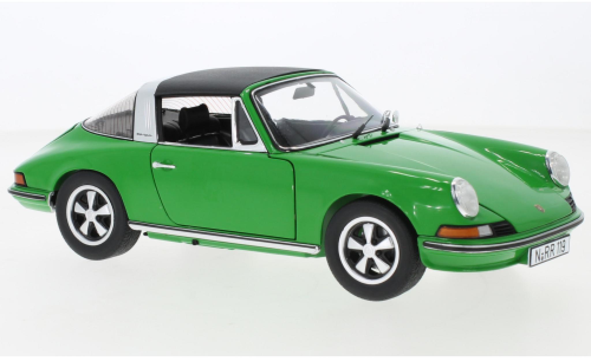 Porsche 911 1/18 Schuco S Targa verde modellino in miniatura