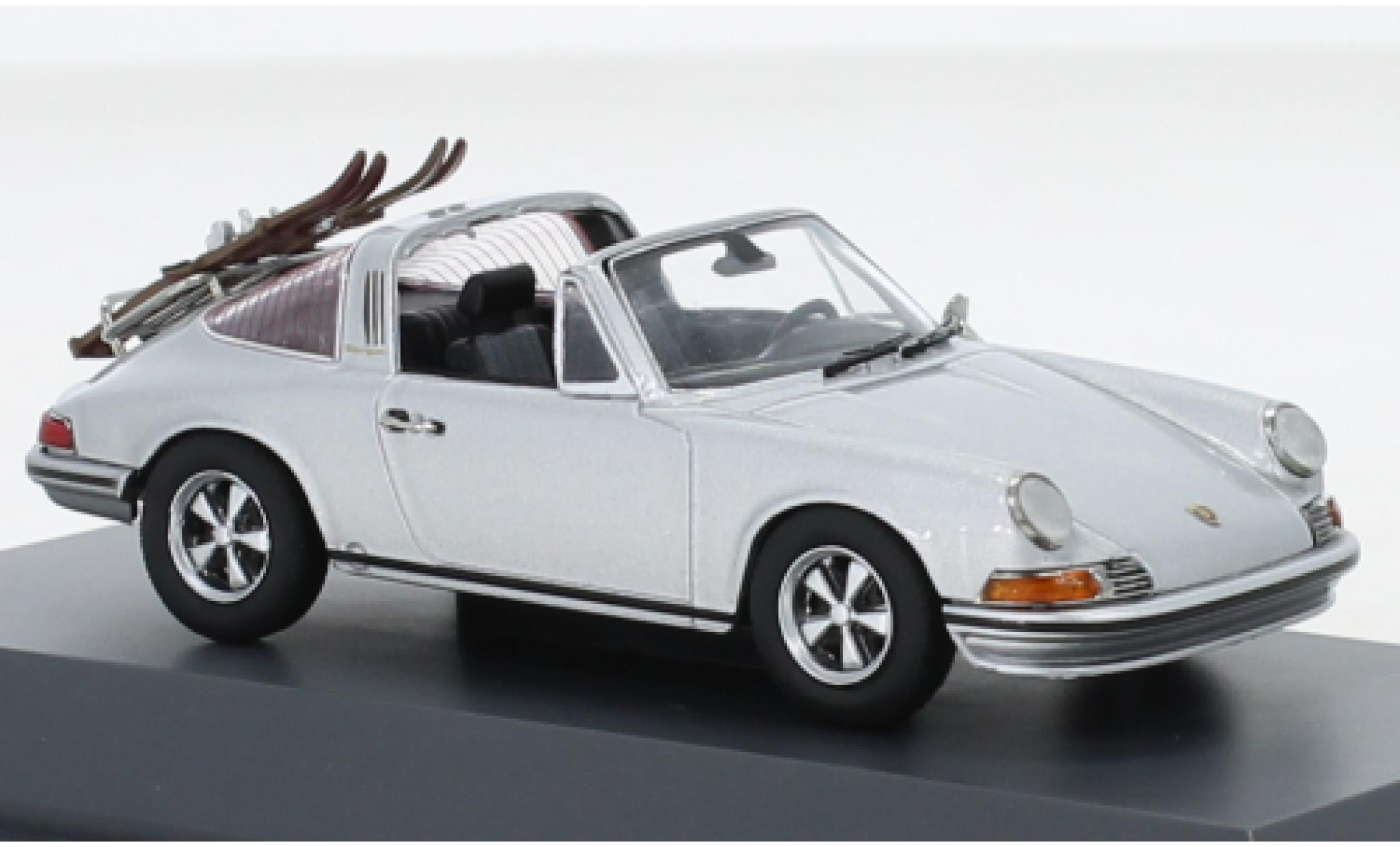 Porsche 911 1/43 Schuco Targa grigio Skiurlaub 1971 modellino in miniatura