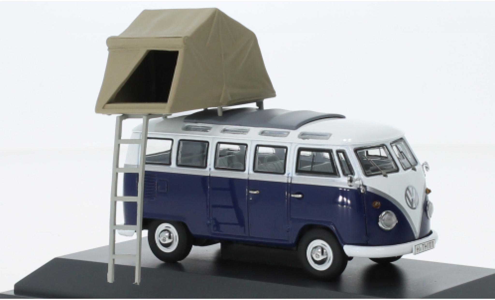 Volkswagen T1 1/43 Schuco b bus blu/bianco 1952 modellino in miniatura