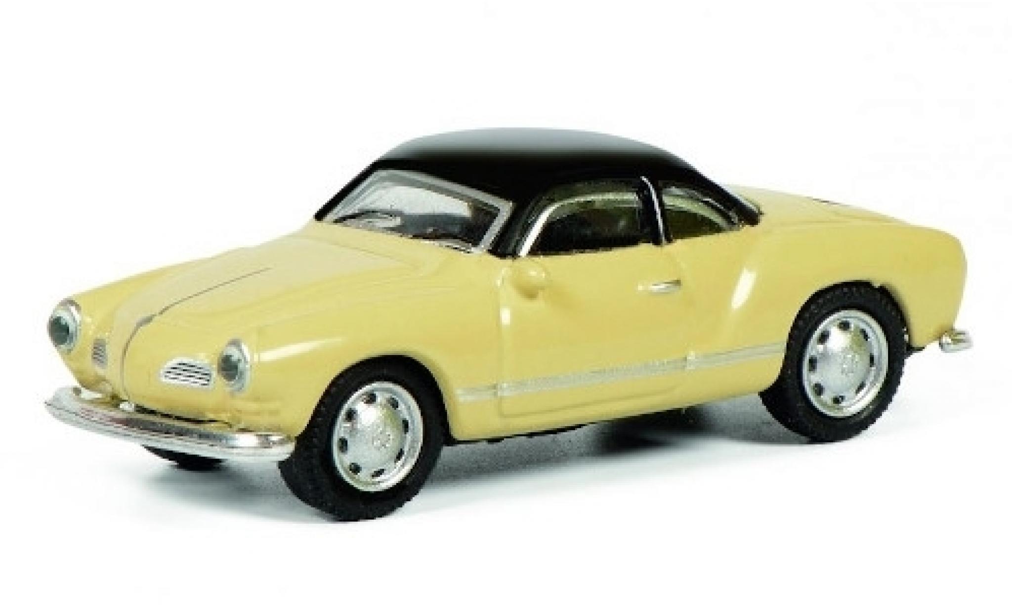 Volkswagen Karmann 1/87 Schuco Ghia (Typ 14) beige/nero modellino in miniatura