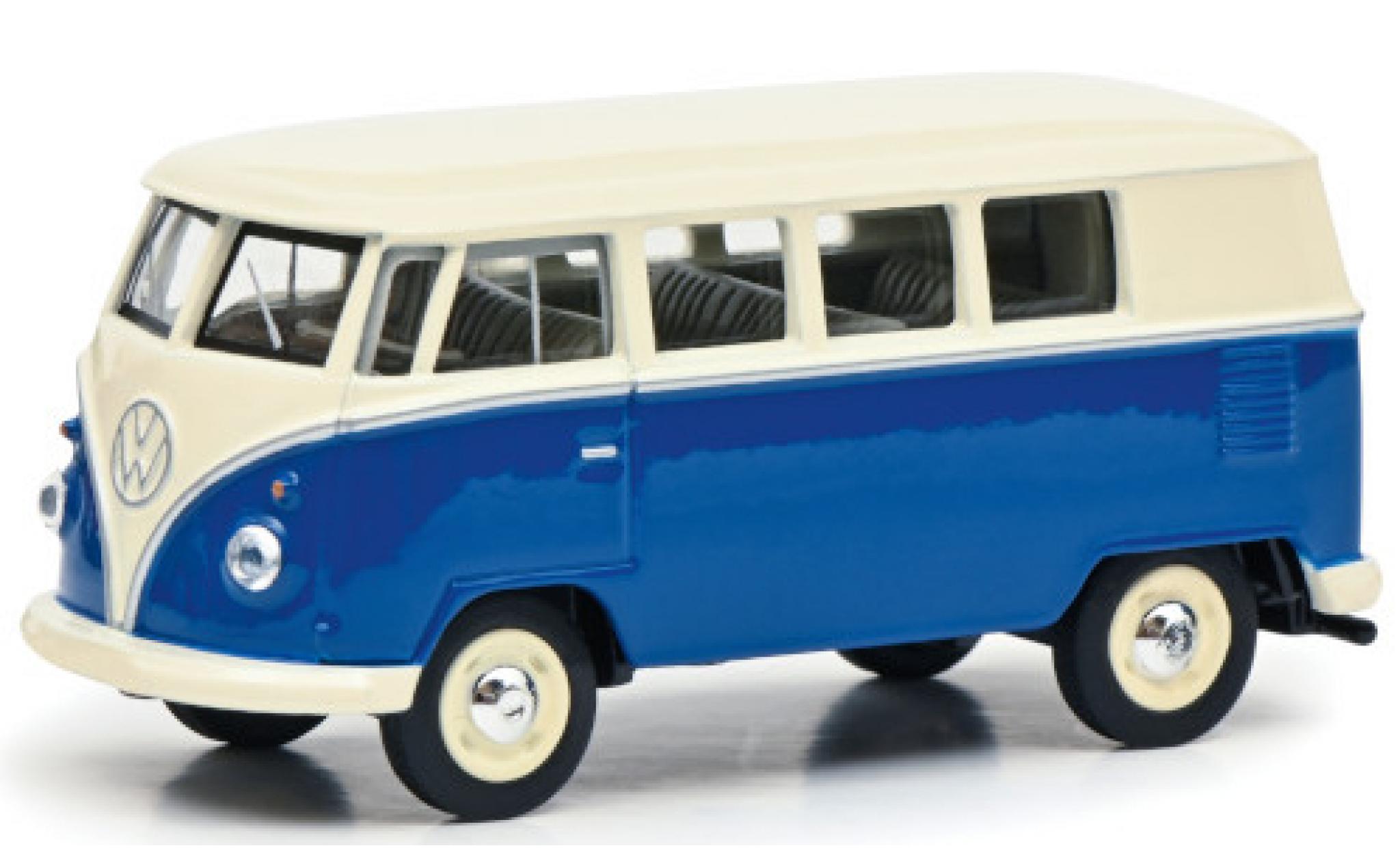 Volkswagen T1 1/64 Schuco Bus beige/blu Paperbox Edition modellino in miniatura
