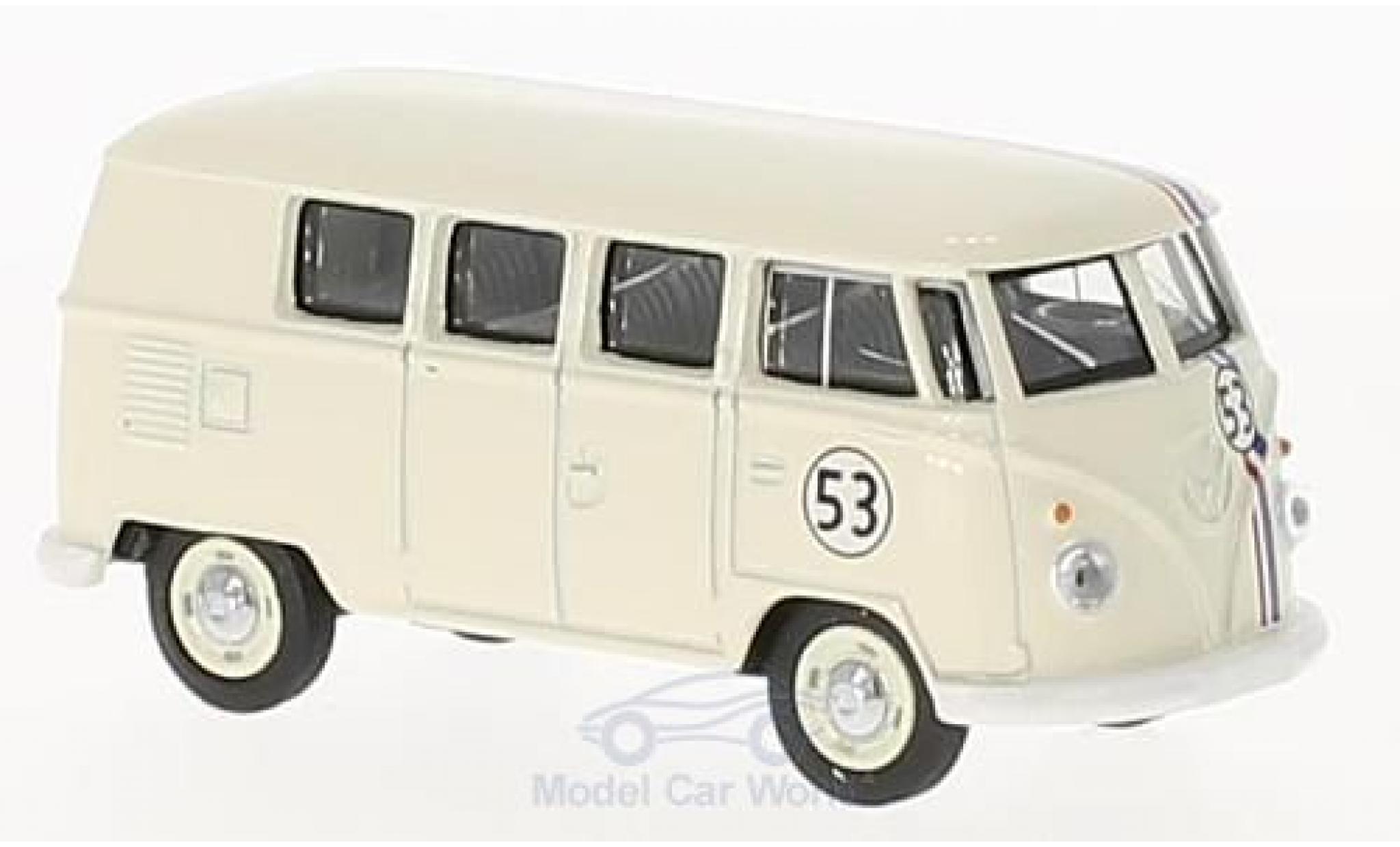Volkswagen T1 B 1/64 Schuco Bus bianco Nr.53 modellino in miniatura