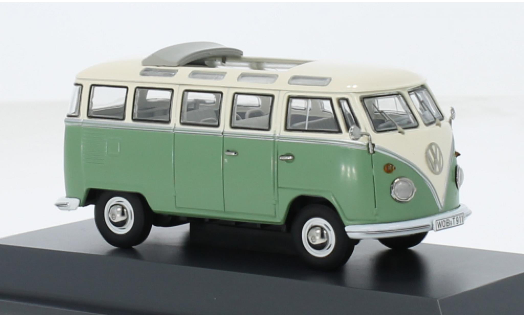 Volkswagen T1 1/43 Schuco Samba grün/weiss 1:43 modellino in miniatura