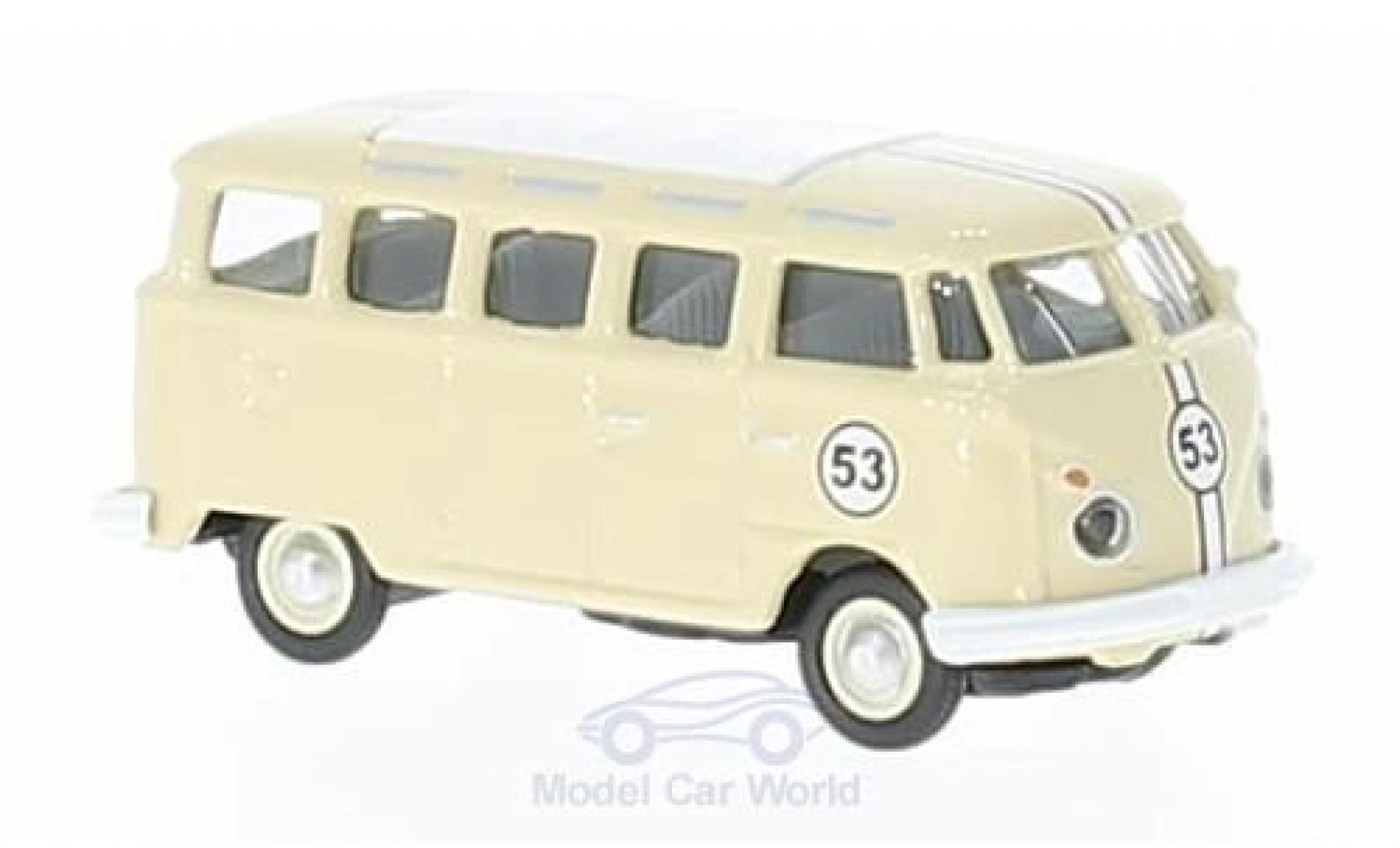 Volkswagen T1 B 1/87 Schuco c Samba beige No.53 modellino in miniatura