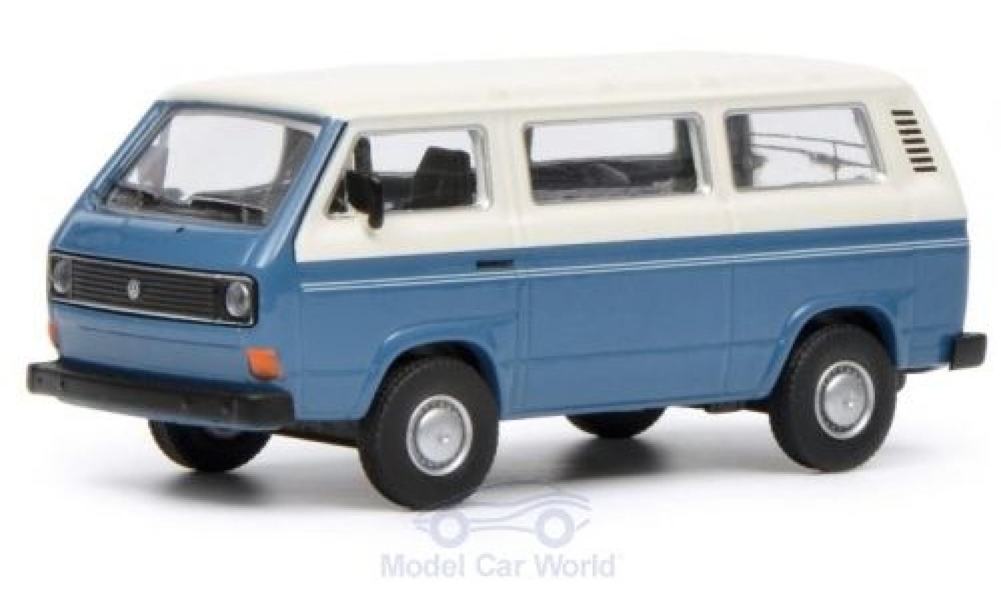 Volkswagen T3 1/64 Schuco Bus blu/bianco modellino in miniatura