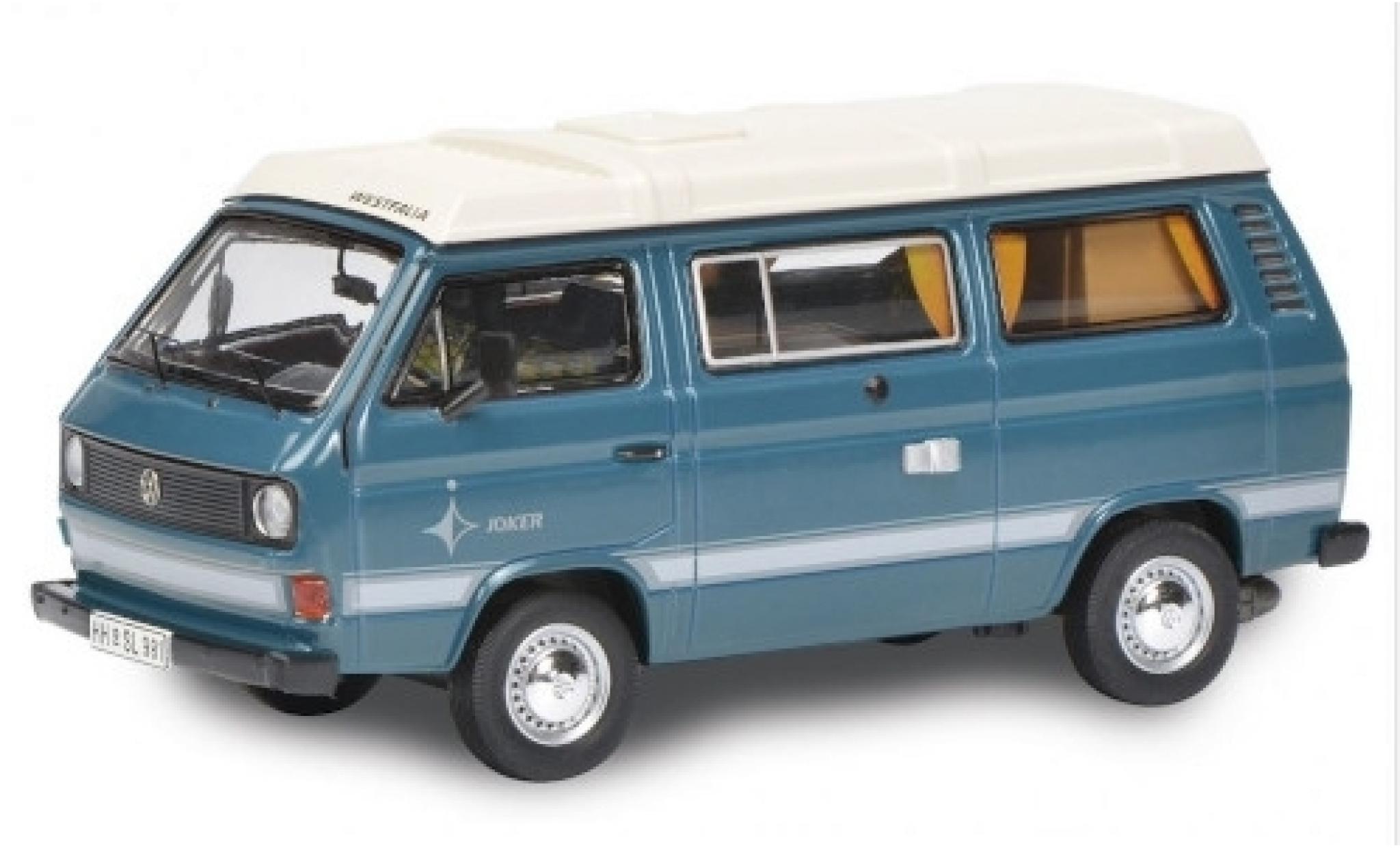 Volkswagen T3 1/64 Schuco Westfalia Joker blu/bianco modellino in miniatura