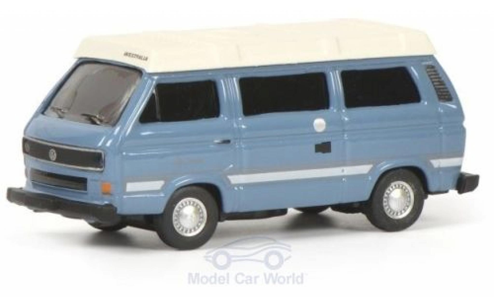 Volkswagen T3 1/87 Schuco b Westfalia Joker blu/bianco modellino in miniatura