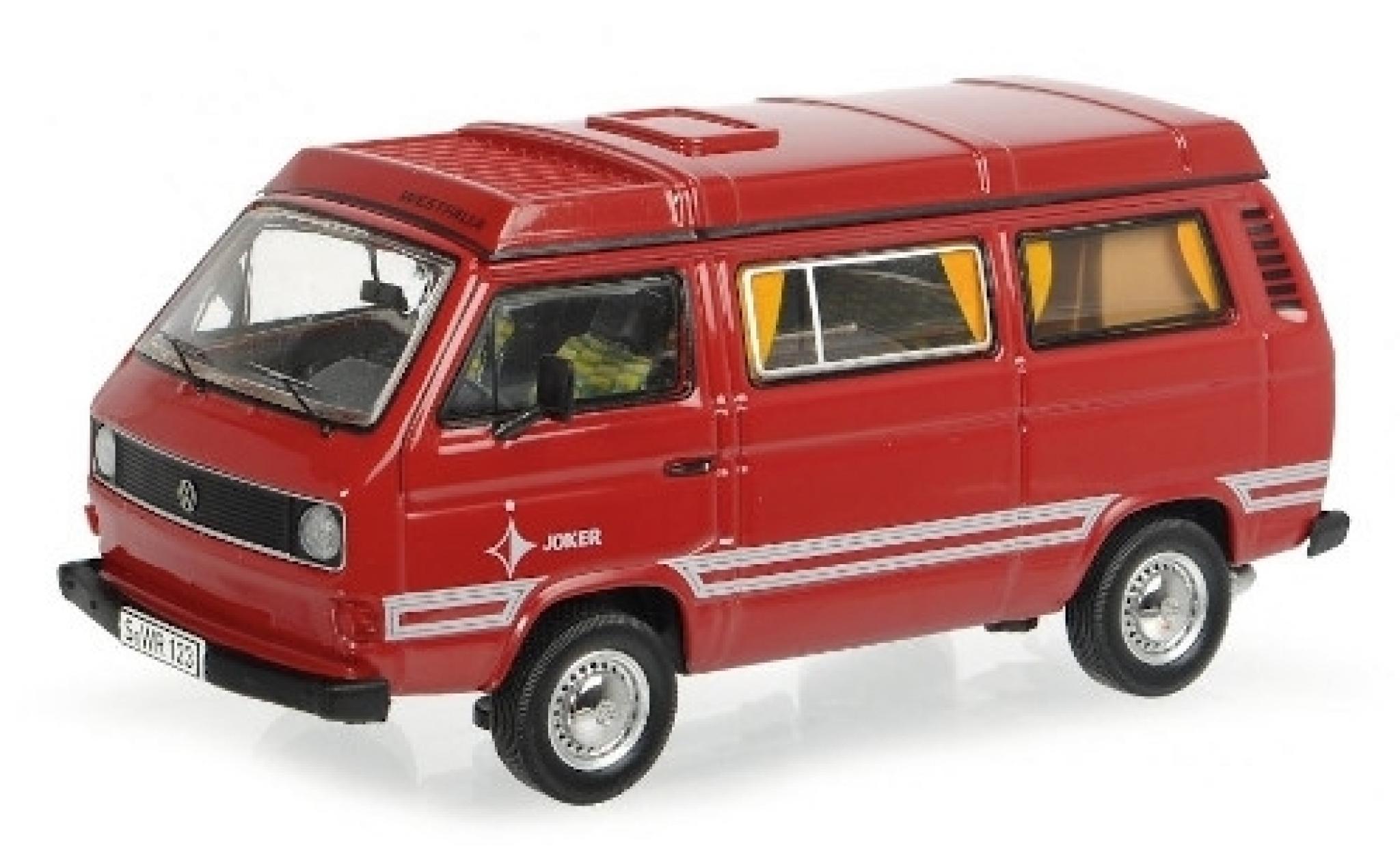 Volkswagen T3 1/43 Schuco b Westfalia Joker rosso/Dekor modellino in miniatura