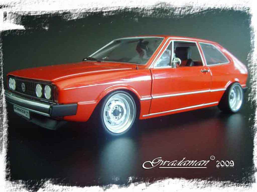 Volkswagen Scirocco GTI 1/18 Revell GTI rosso ligne supersprint tuning modellino in miniatura