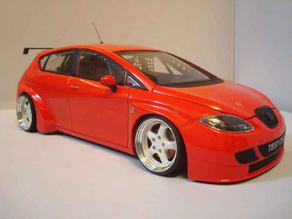 Seat Leon 1/18 Guiloy wtcc rosso tuning modellino in miniatura
