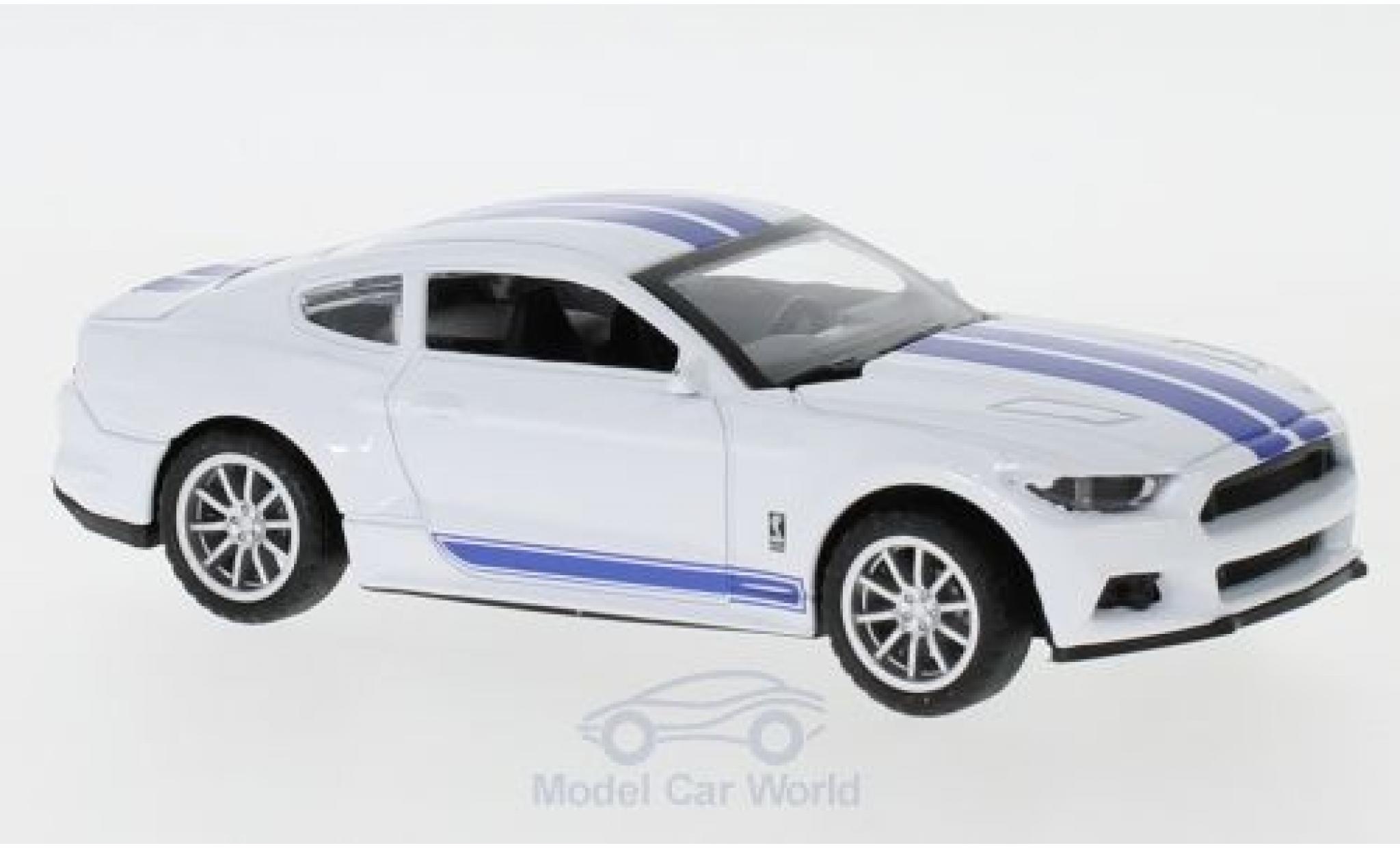 Shelby Mustang 1/43 Shelby Collectibles GT350 bianco/blu 2016 modellino in miniatura