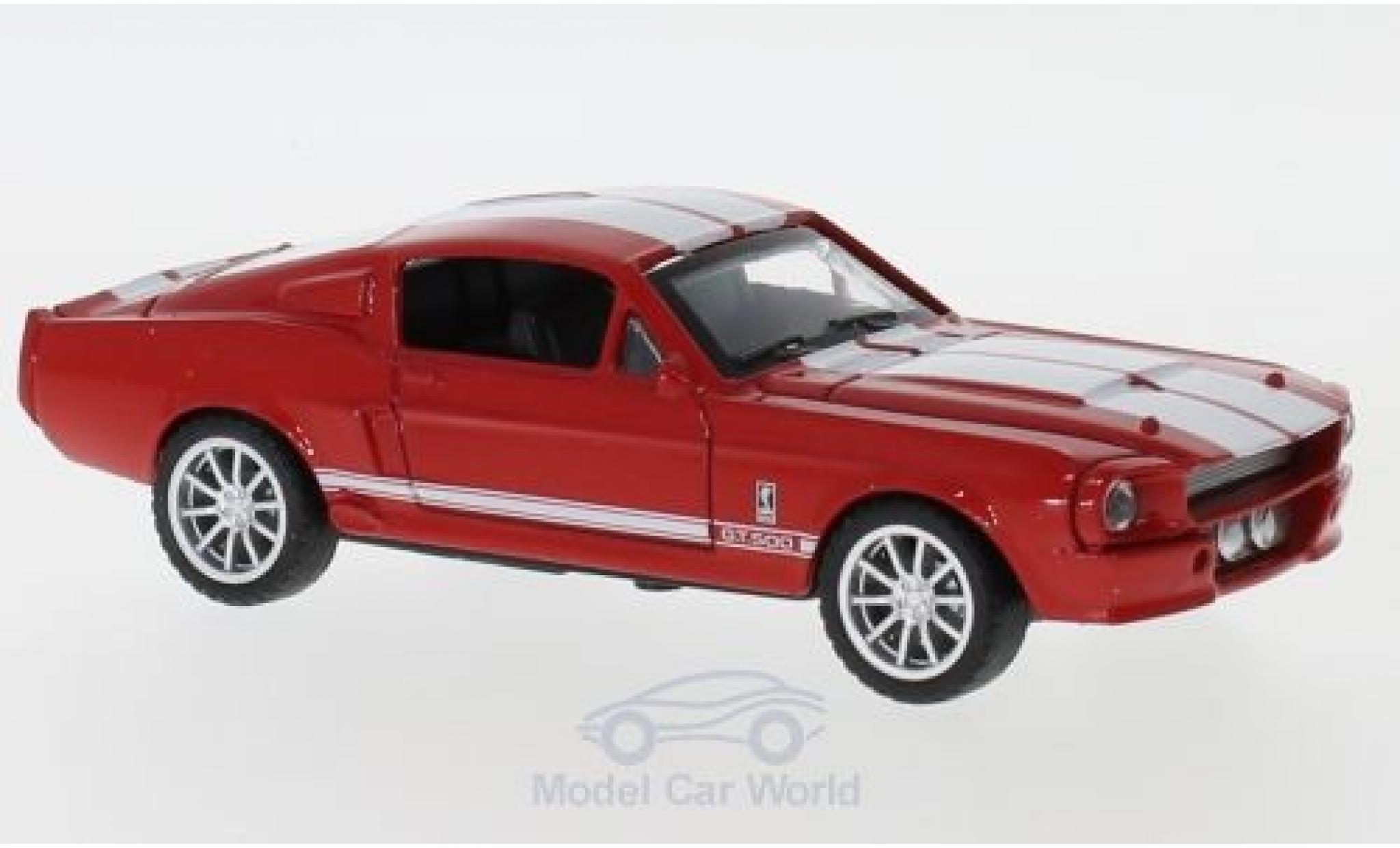 Shelby Mustang 1/43 Shelby Collectibles GT500 rosso/bianco 1967 modellino in miniatura