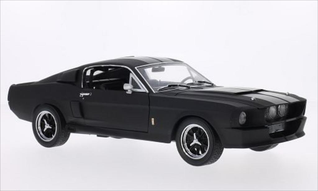 Shelby GT 500 1/18 Greenlight matt-nero/nero 1967 modellino in miniatura