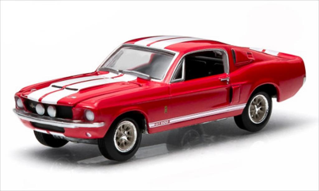Shelby GT 500 1/64 Greenlight rosso 1967 modellino in miniatura