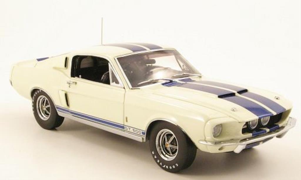 Shelby GT 500 1/24 GMP bianco/blu 1967 modellino in miniatura