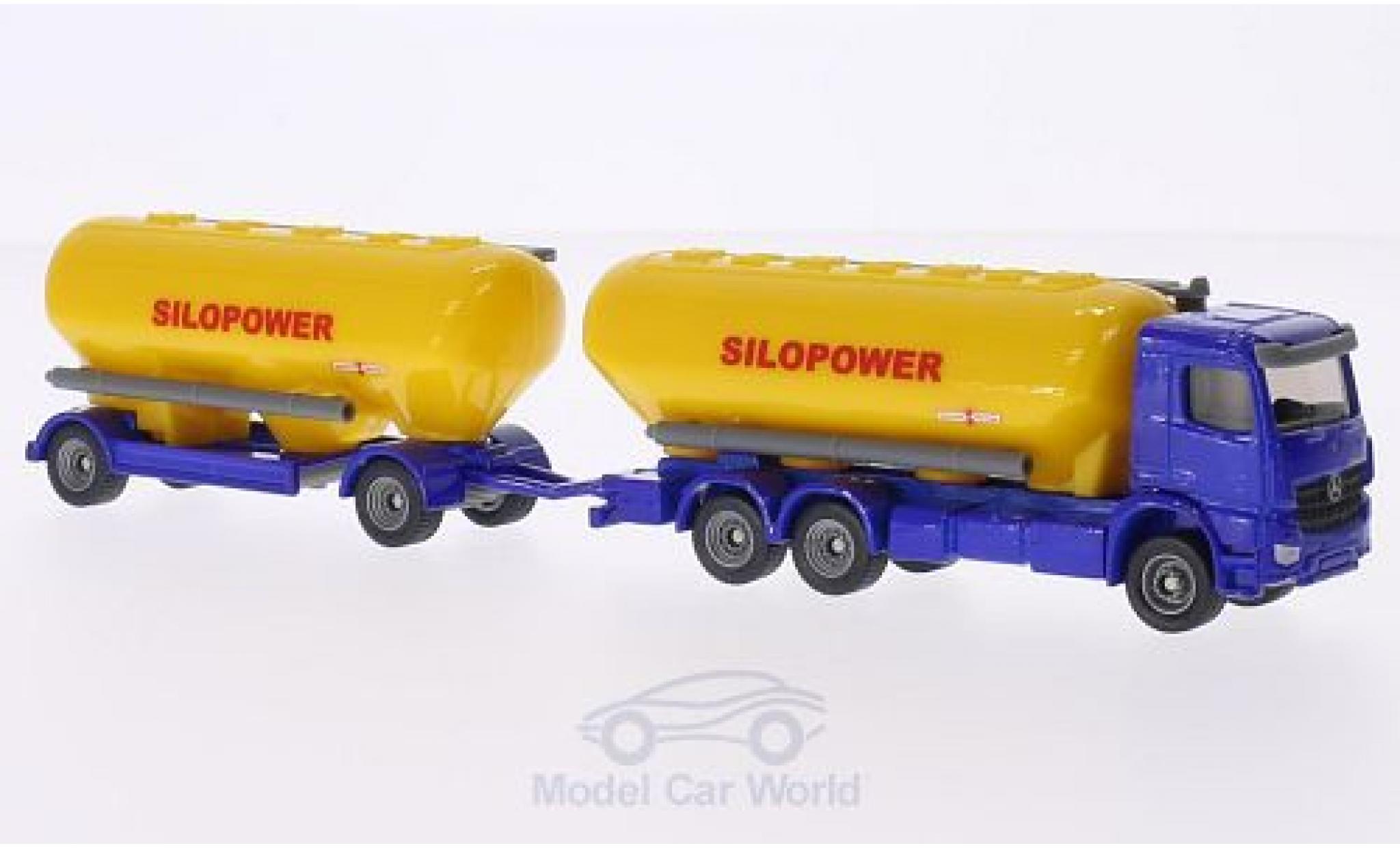 Mercedes Actros 1/87 Siku Silopower Futtermittelsilohängerzug modellino in miniatura