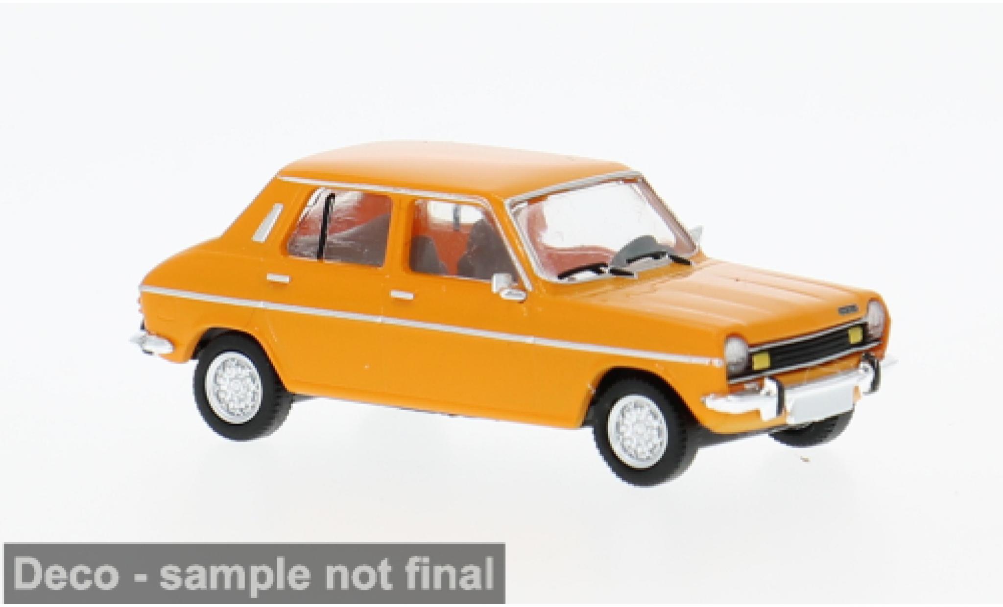 Simca 1100 1/87 PCX87 orange 1975 1:87 modellino in miniatura