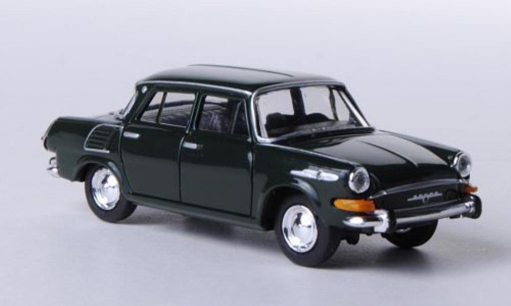 Skoda 1000 1/87 Herpa MB grun modellino in miniatura