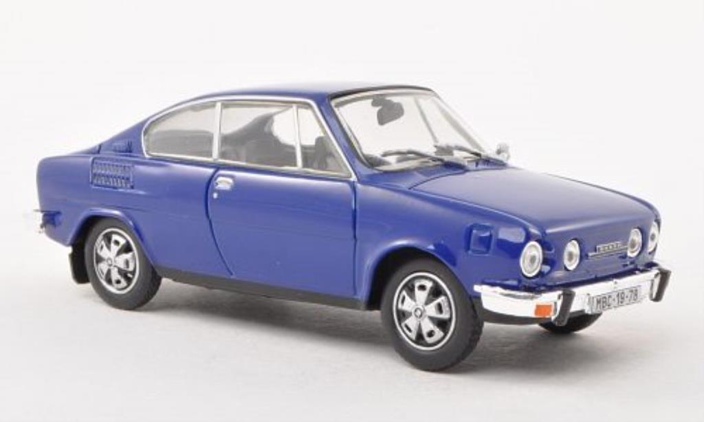 Skoda 110 1/43 Abrex R blu modellino in miniatura