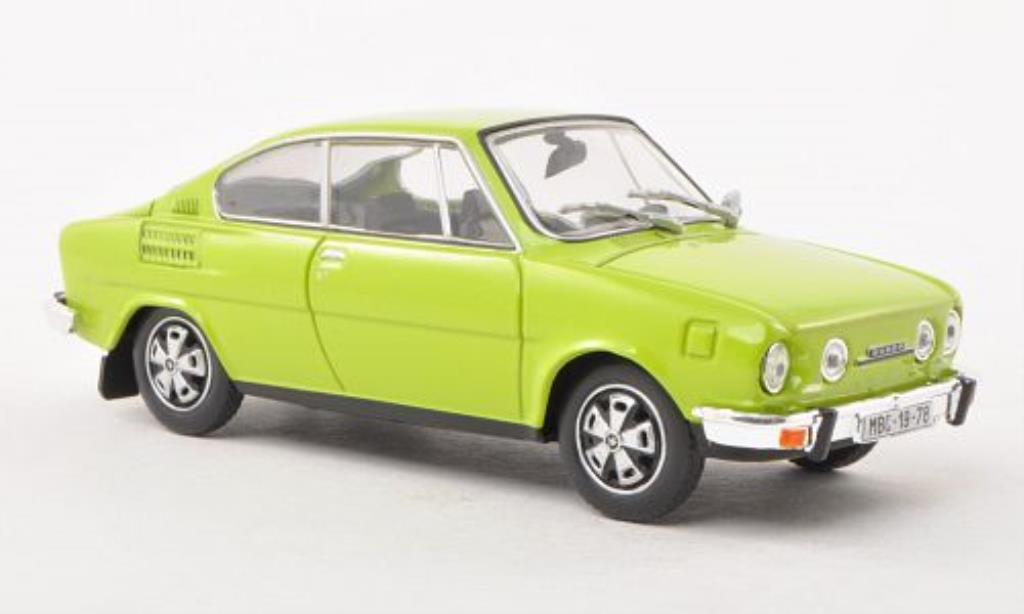 Skoda 110 1/43 Abrex R grun modellino in miniatura