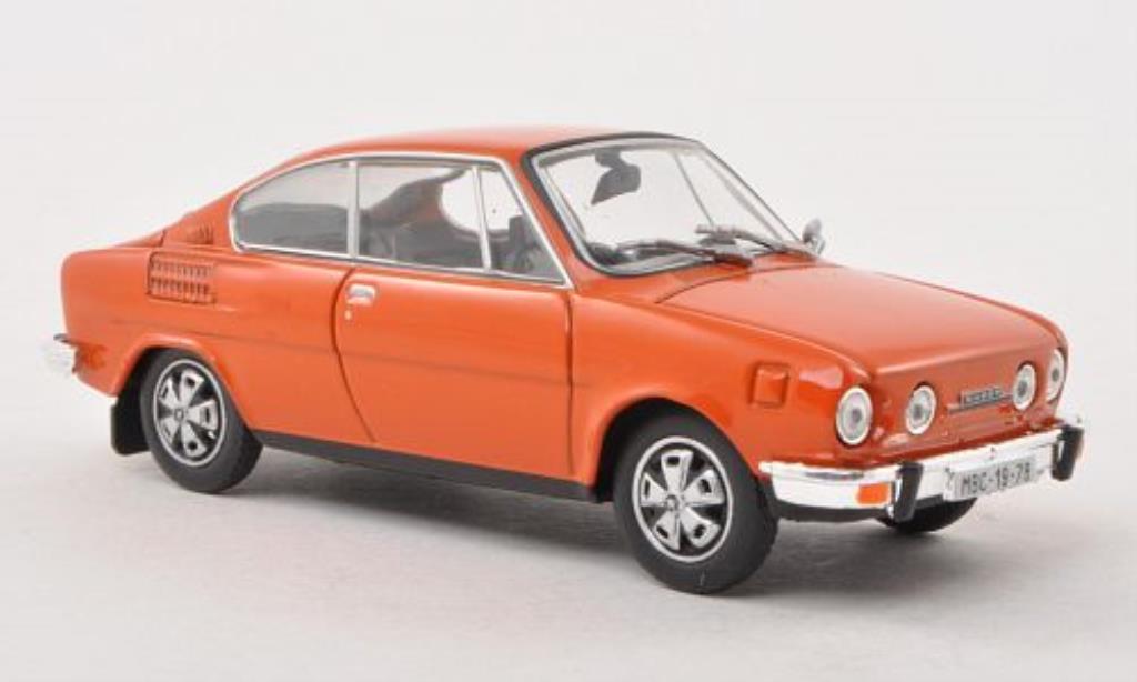 Skoda 110 1/43 Abrex R orange modellino in miniatura