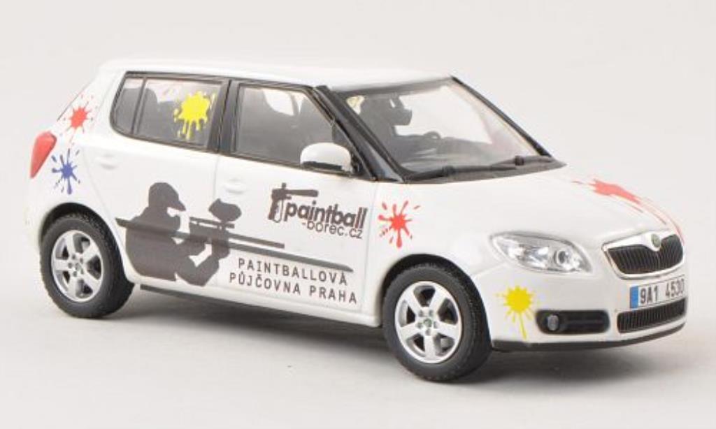 Skoda Fabia II 1/43 Abrex II Paintball Borec modellino in miniatura