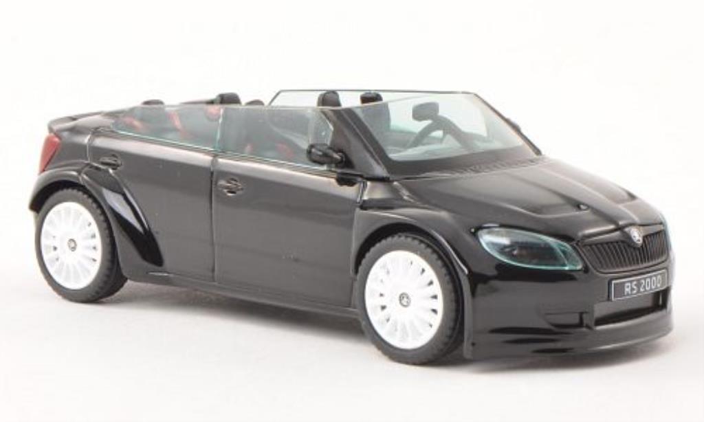 Skoda Fabia 1/43 Abrex 2000 Concept Car nero mit biancoen Felgen modellino in miniatura