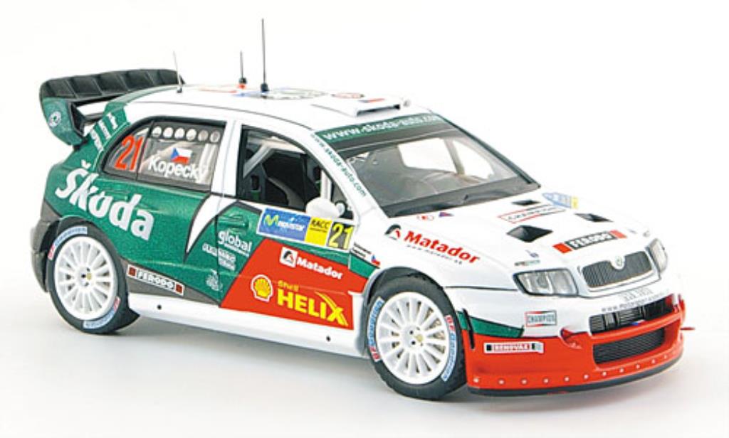 Skoda Fabia WRC 1/43 IXO WRC No.21 Funfter Rallye Catalunya 2006 /Schovanek modellino in miniatura