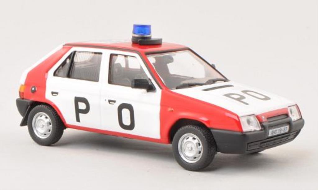 Skoda Favorit 1/43 Abrex PO (Tschecjhische Feuerwehr) 1987 modellino in miniatura