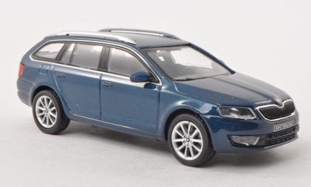 Skoda Octavia 1/43 Abrex III Combi blu-grun 2013 modellino in miniatura