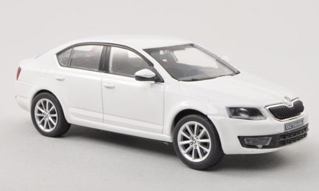 Skoda Octavia 1/43 Abrex III bianco 2013 modellino in miniatura