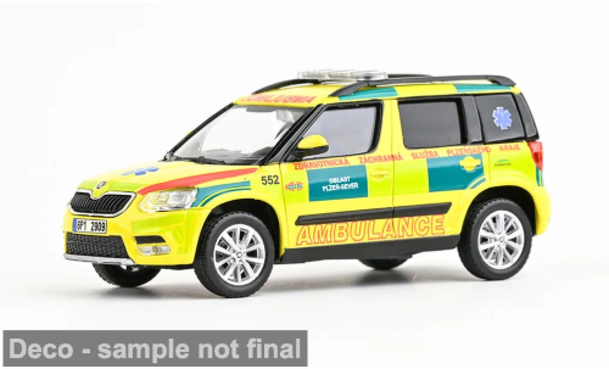 Skoda Yeti 1/43 Abrex FL 2013 EMS Of Plzen Region 552 1:43 modellini auto